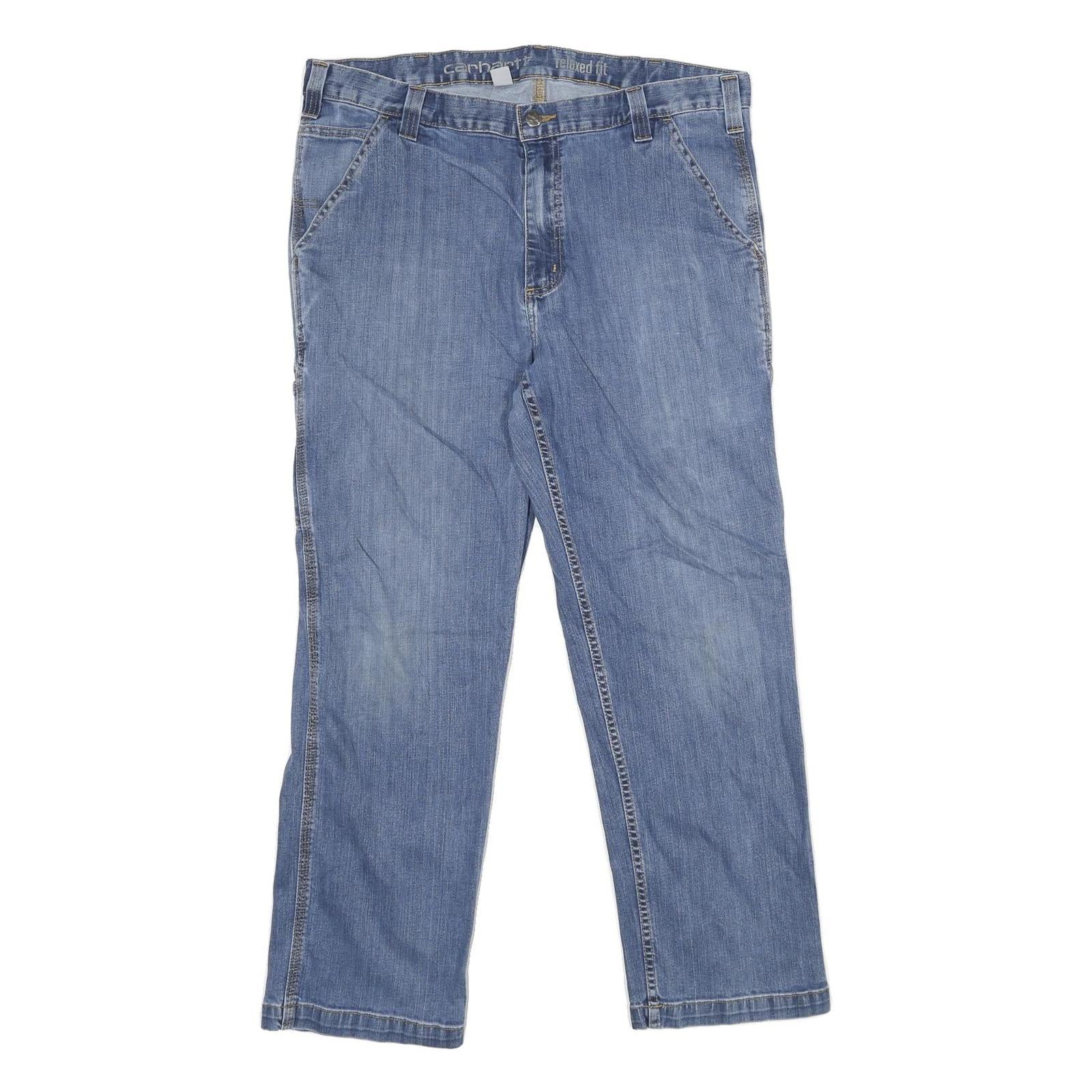 CARHARTT Mens Jeans Blue Relaxed Straight Denim Medium W38 L30 Casual Workwear Refurbished - N/A refurbished available on Cerqular