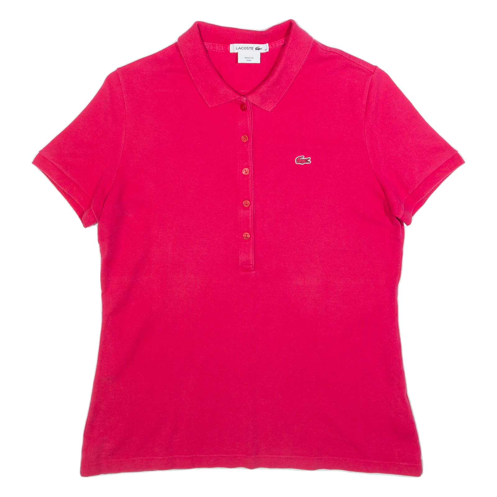 LACOSTE Womens Polo Shirt Pink S Refurbished - N/A refurbished available on Cerqular