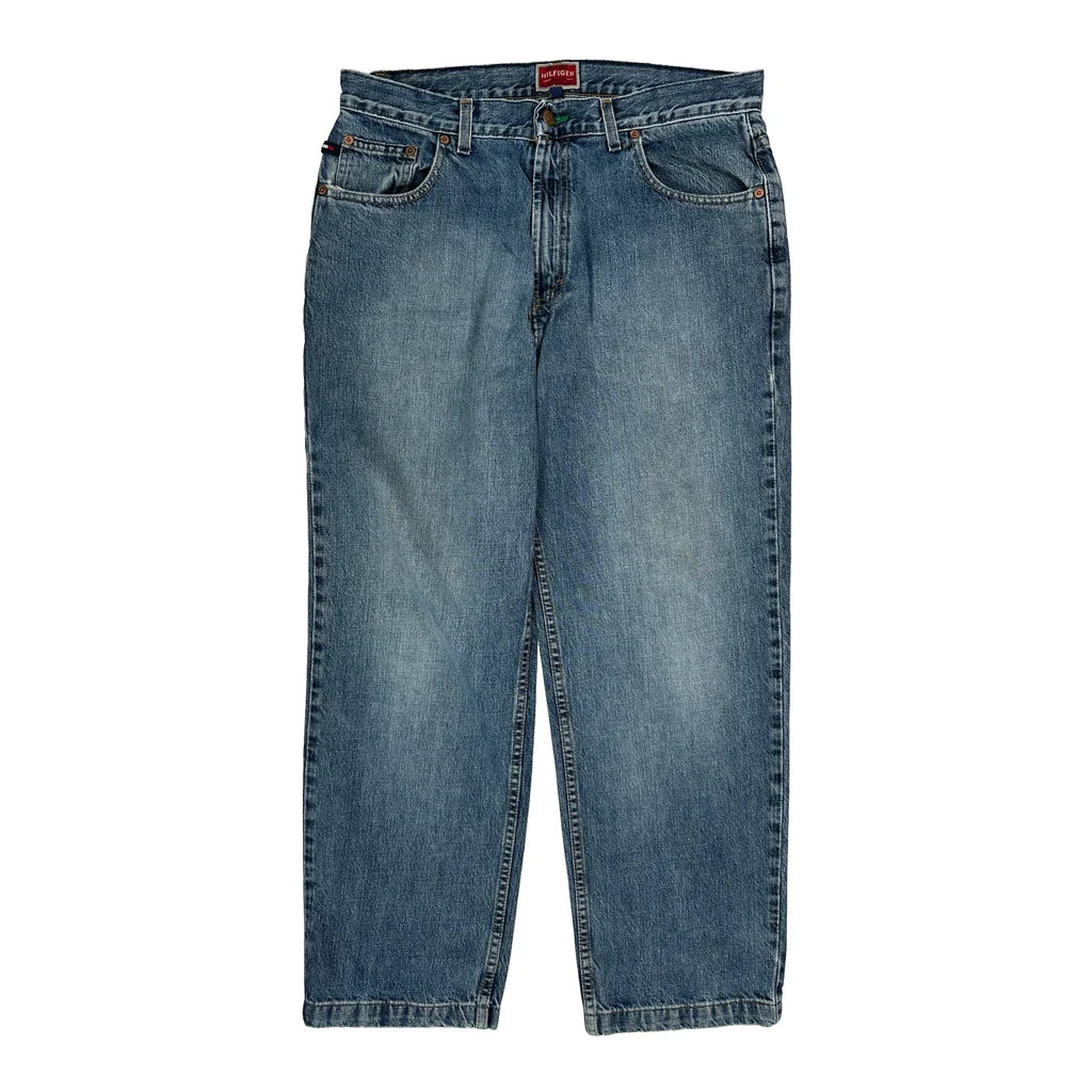 Buy Tommy Hilfiger Denim Jeans - 34W 30L Blue Denim Refurbished - $33.49 Tommy Hilfiger Denim Jeans - 34W 30L Blue Denim Refurbished - Thrifted (note: this is a term often used to describe second- refurbished available on Cerqular