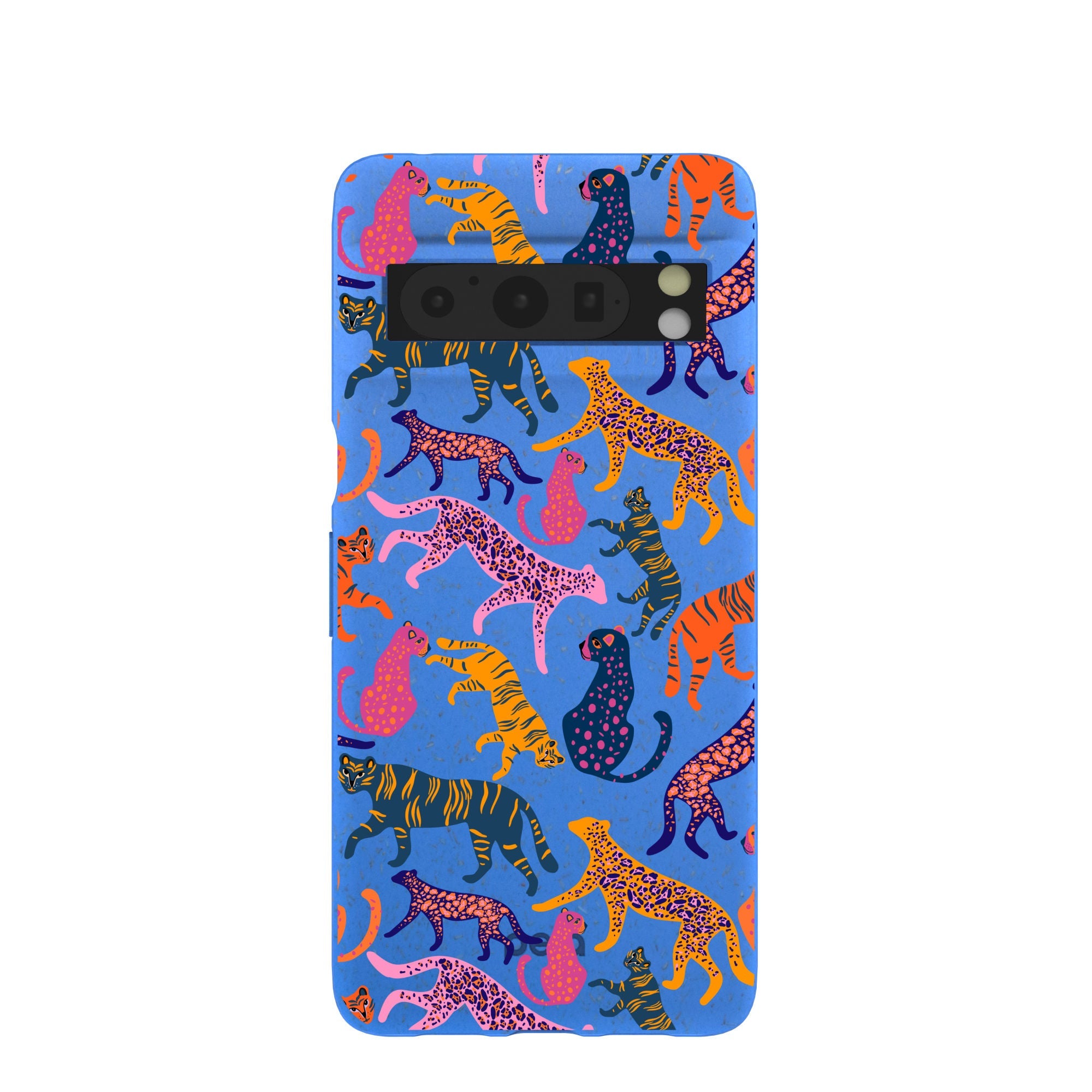 Electric Blue Jungle Cat Google Pixel 8 Pro Case Refurbished - Pela Case refurbished available on Cerqular