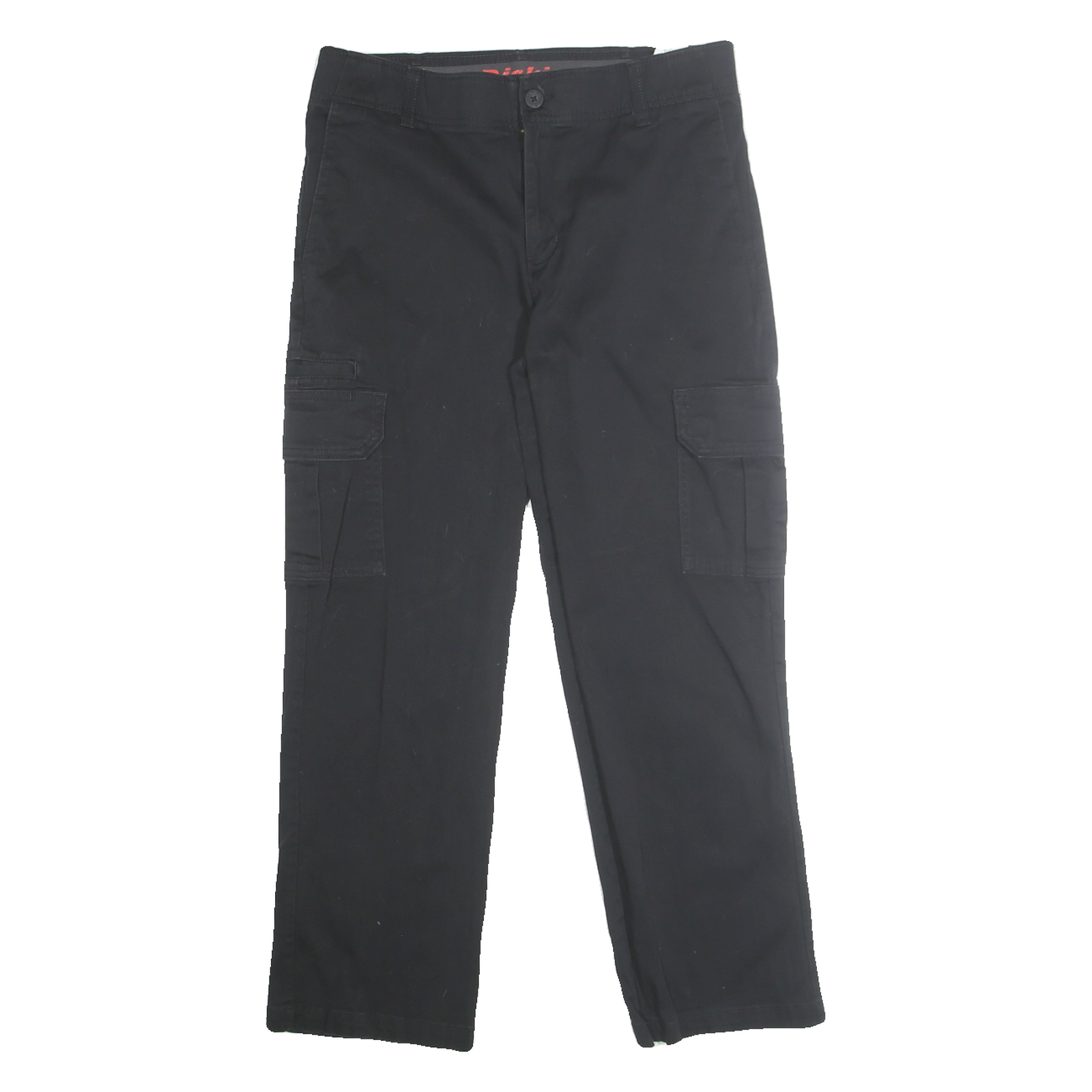 DICKIES Mens Cotton Blend Black Classic Cargo Trousers W32 L30 Workwear Zip Refurbished - N/A refurbished available on Cerqular