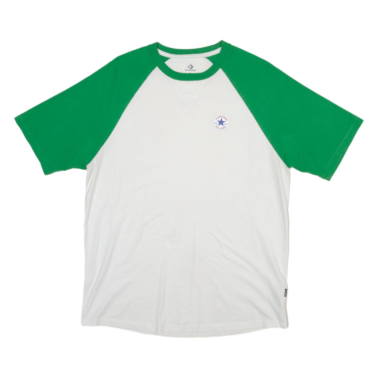 CONVERSE Mens T-Shirt White Crew Neck S Refurbished - N/A refurbished available on Cerqular