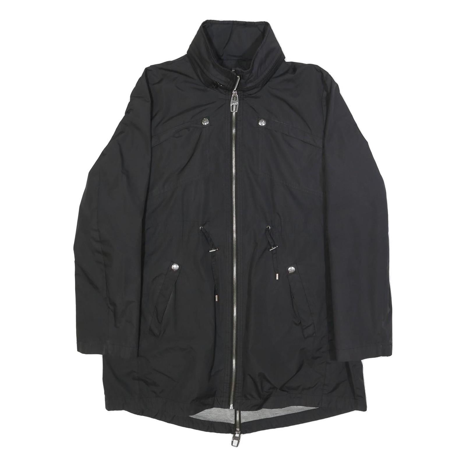 MISS SIXTY Womens Black Jacket L Polyester Zip Plain Stylish Casual Refurbished - N/A refurbished available on Cerqular