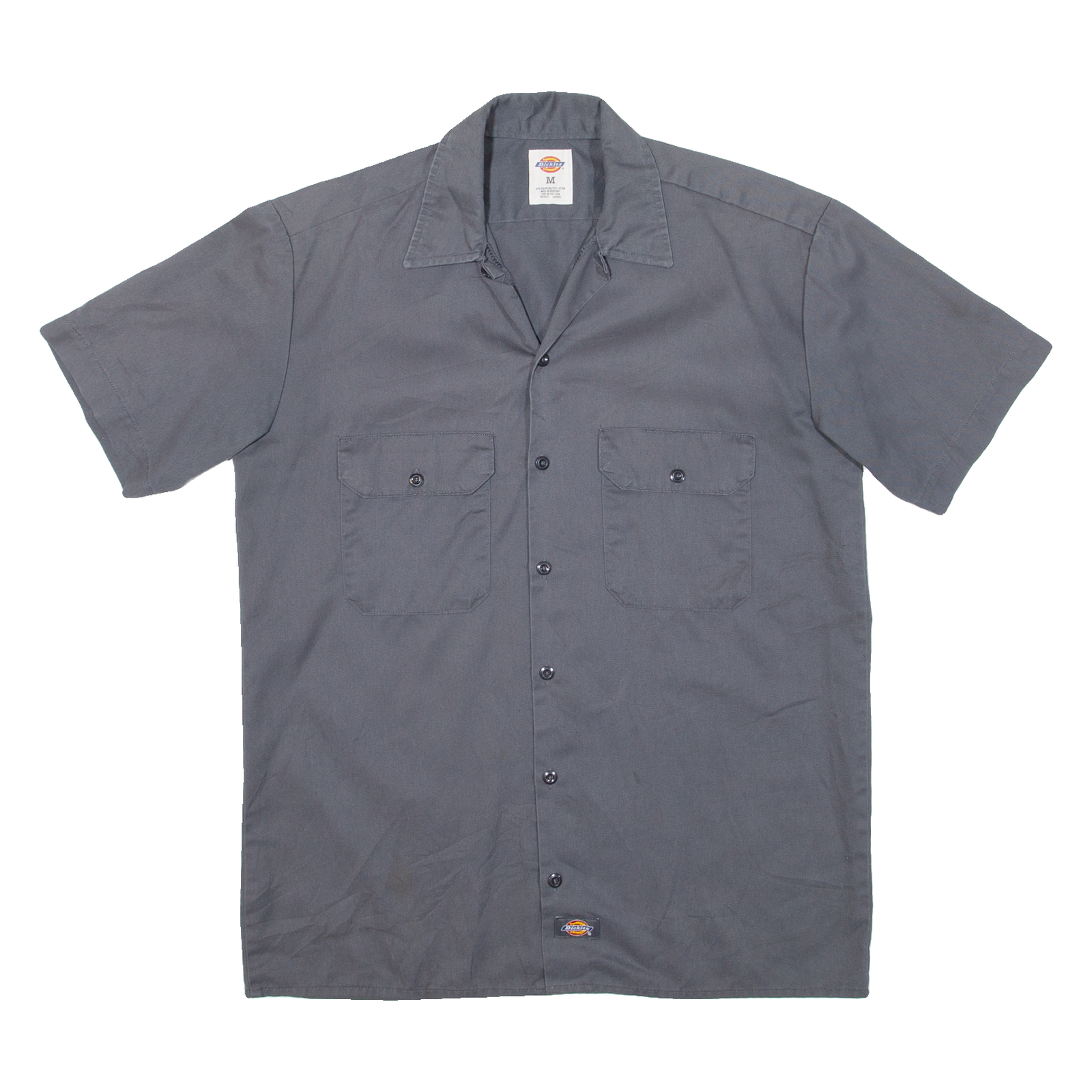 DICKIES Mens Worker Shirt Grey M Refurbished - N/A refurbished available on Cerqular