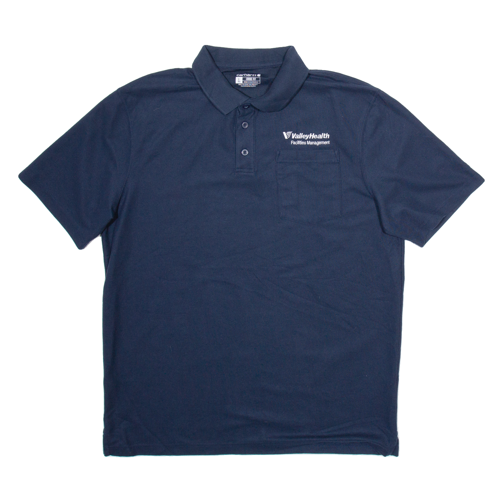 CARHARTT Workwear Mens Polo Shirt Blue L Refurbished - N/A refurbished available on Cerqular