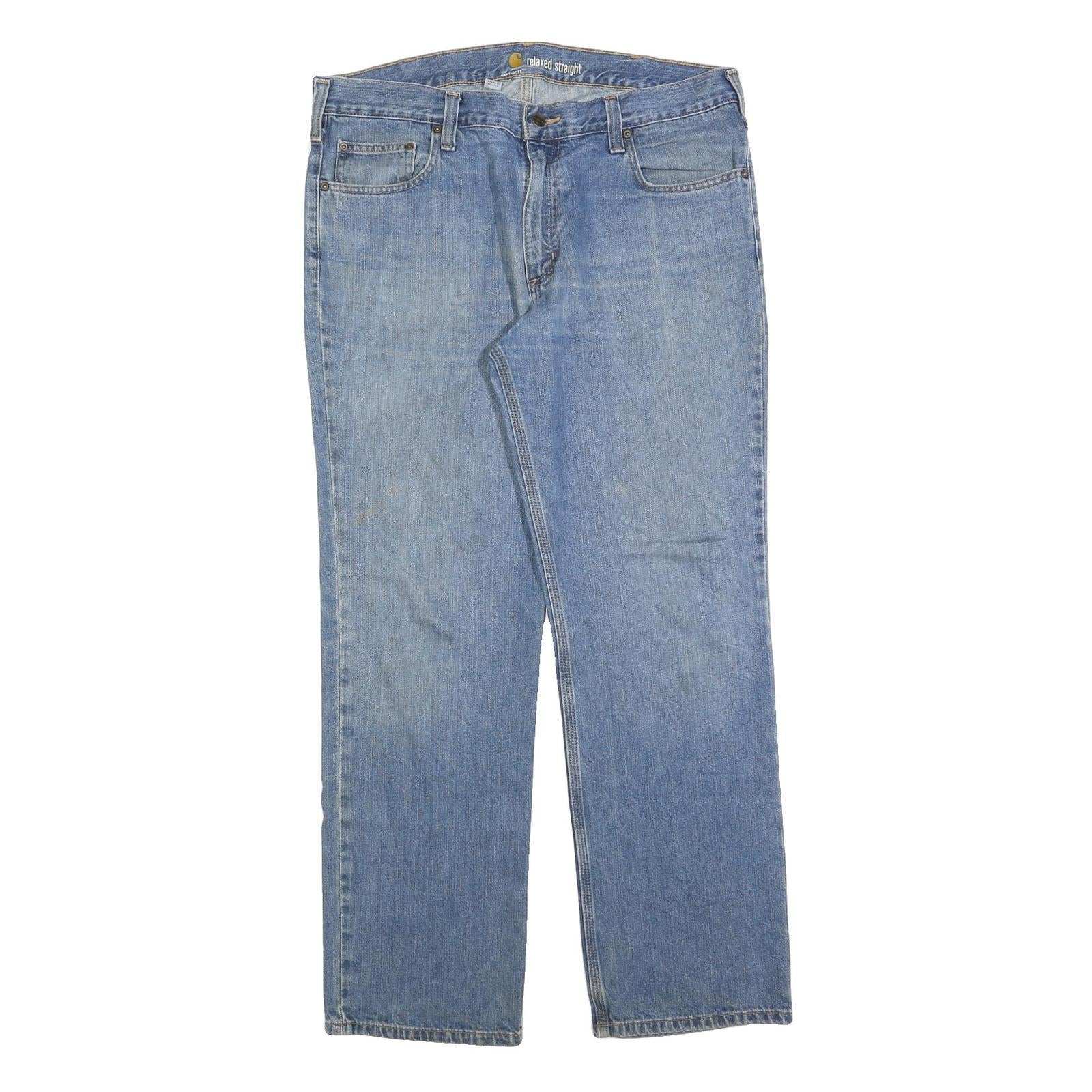 CARHARTT Mens Jeans Blue Relaxed Straight Denim Medium W38 L32 Durable Casual Refurbished - N/A refurbished available on Cerqular