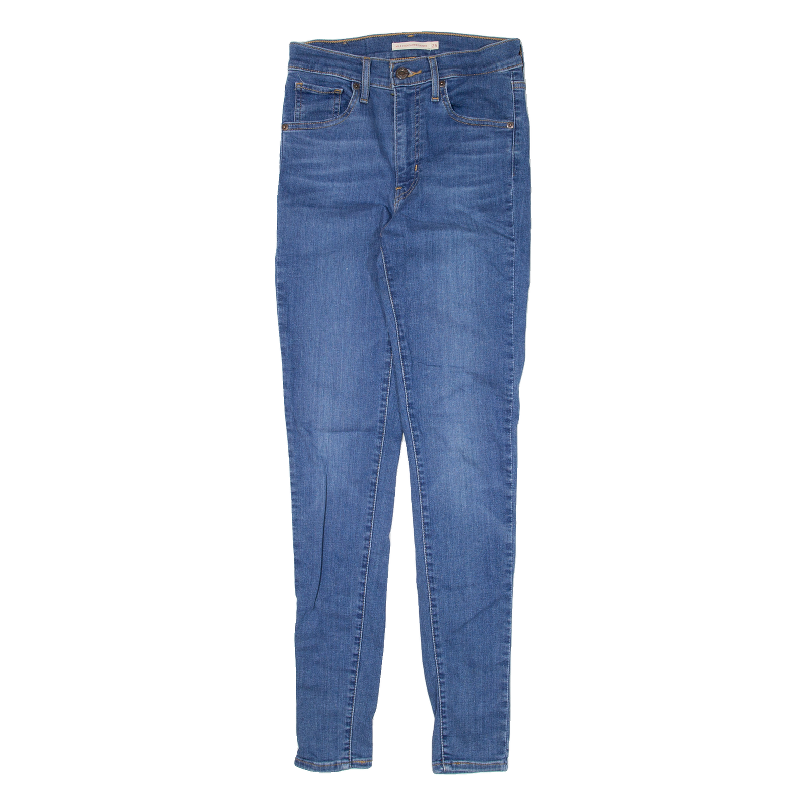 Buy LEVI'S Mile High Womens Jeans Blue Slim Skinny W25 L30 Refurbished - $36.39 LEVI'S Mile High Womens Jeans Blue Slim Skinny W25 L30 Refurbished - N/A refurbished available on Cerqular