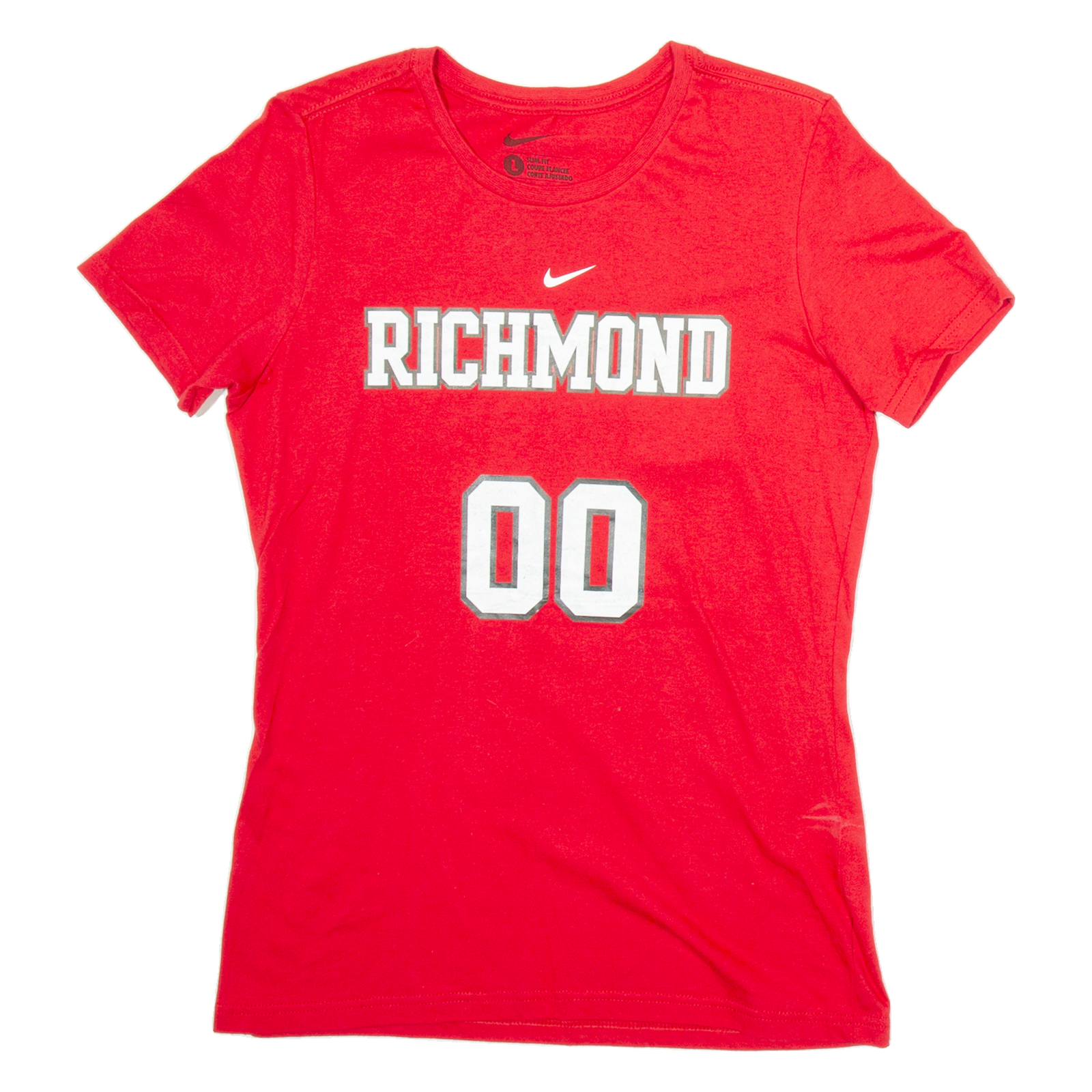 NIKE Richmons Slim Fit Womens T-Shirt Red USA L Refurbished - N/A refurbished available on Cerqular