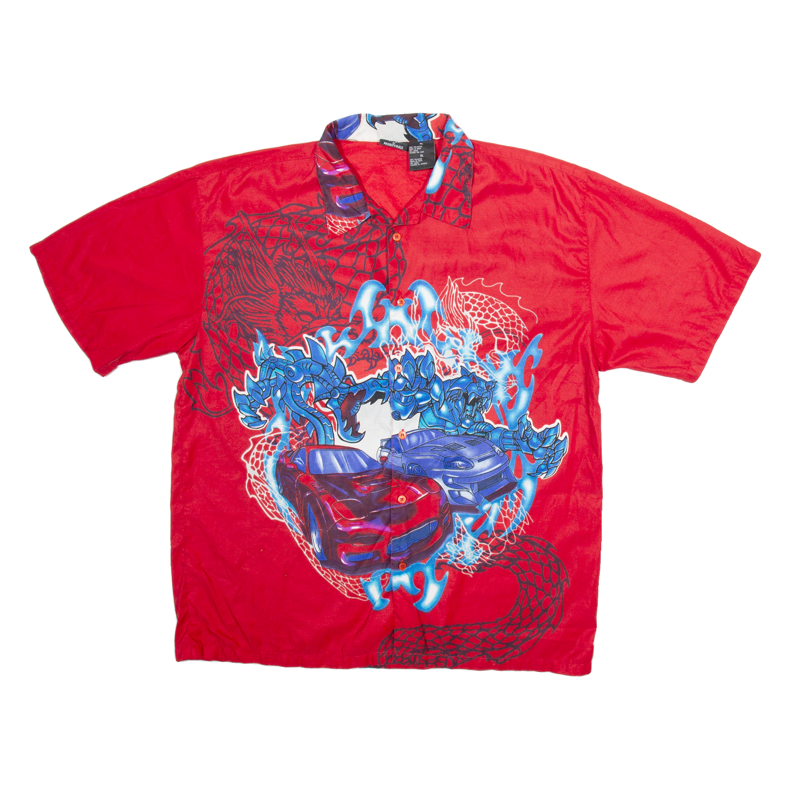 TD Mens Shirt Red Crazy Pattern XL Refurbished - N/A refurbished available on Cerqular