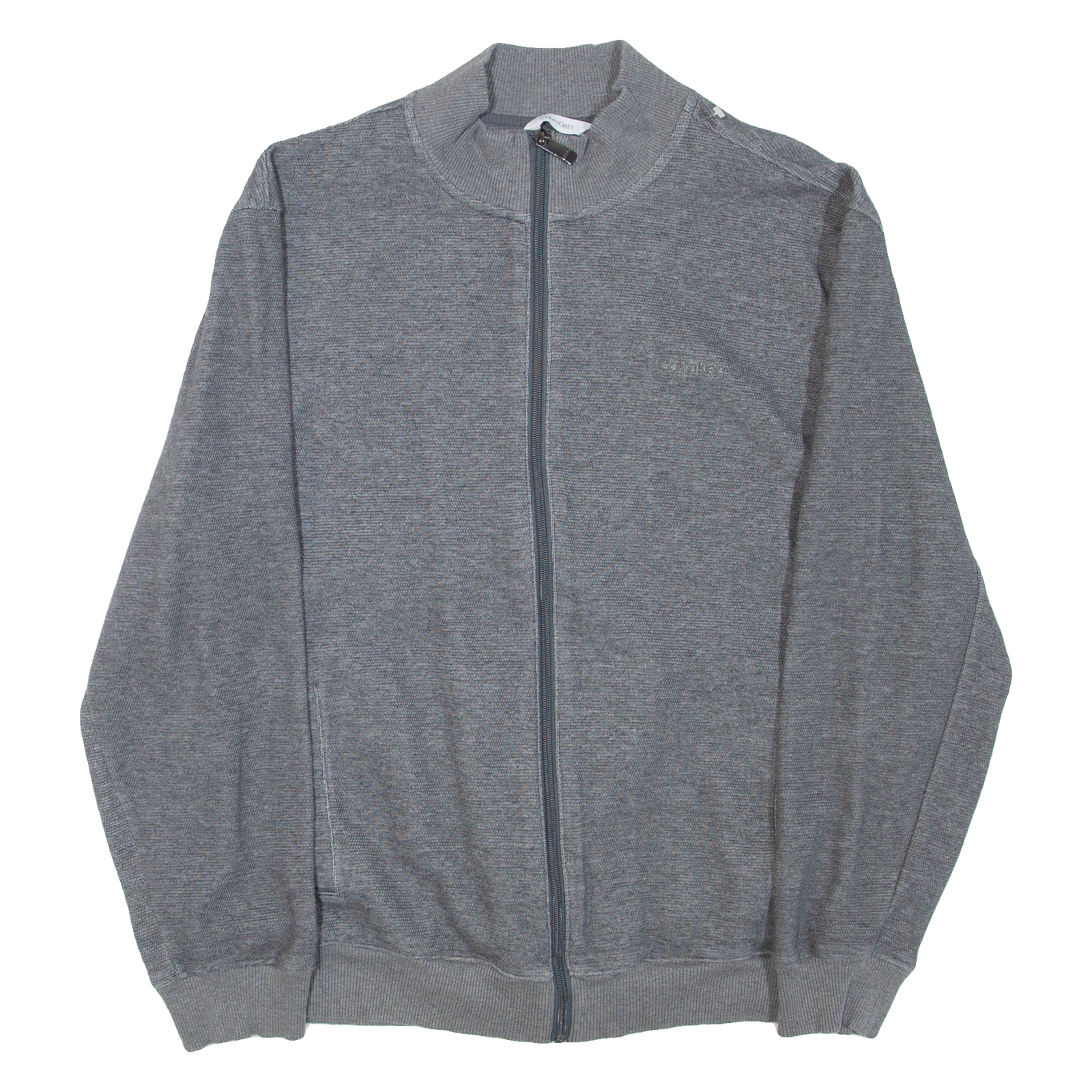 CALVIN KLEIN Mens Track Jacket Grey L Refurbished - N/A refurbished available on Cerqular