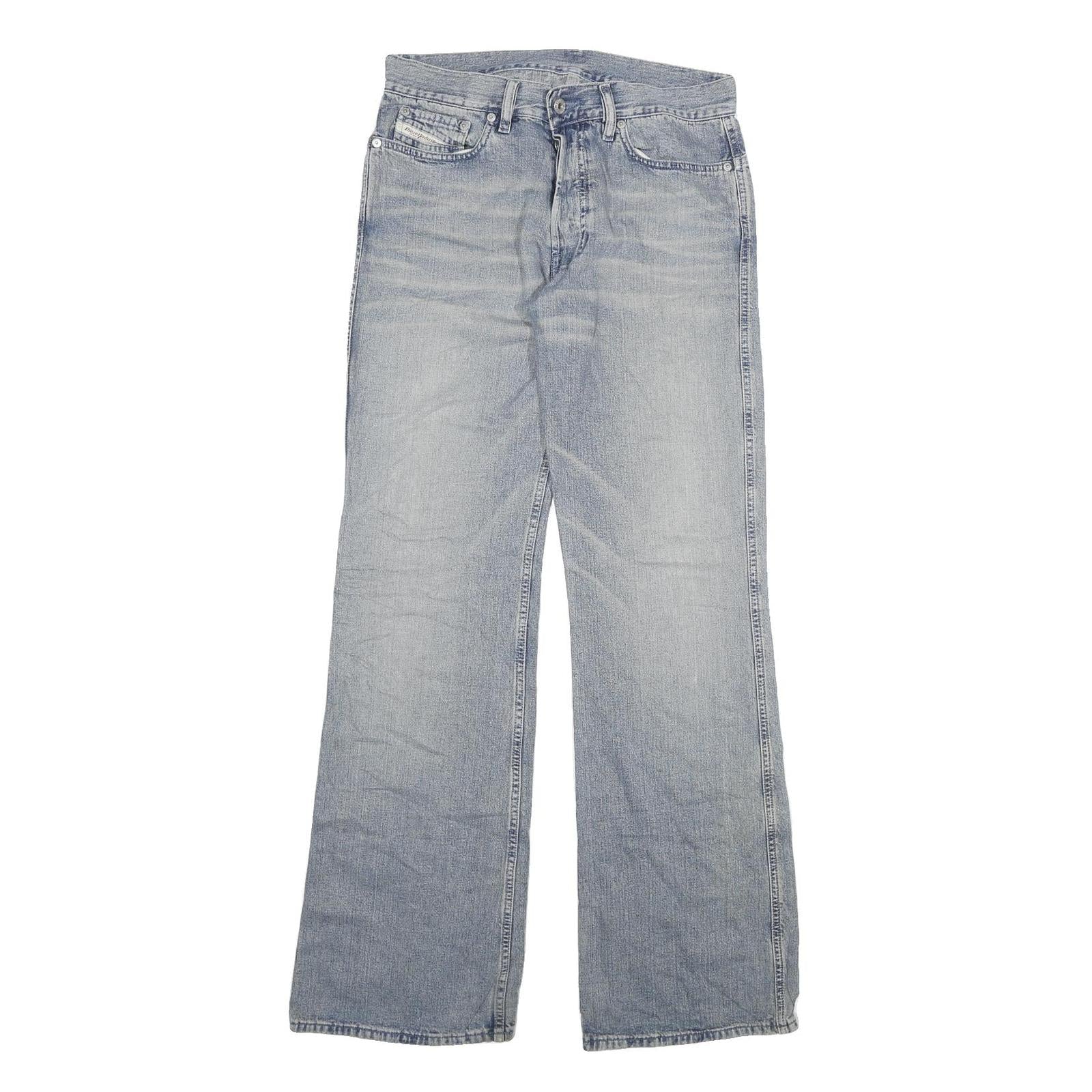 DIESEL Mens Regular Fit Button Closure Blue Denim Jeans W30 L33 Classic Casual Refurbished - N/A refurbished available on Cerqular