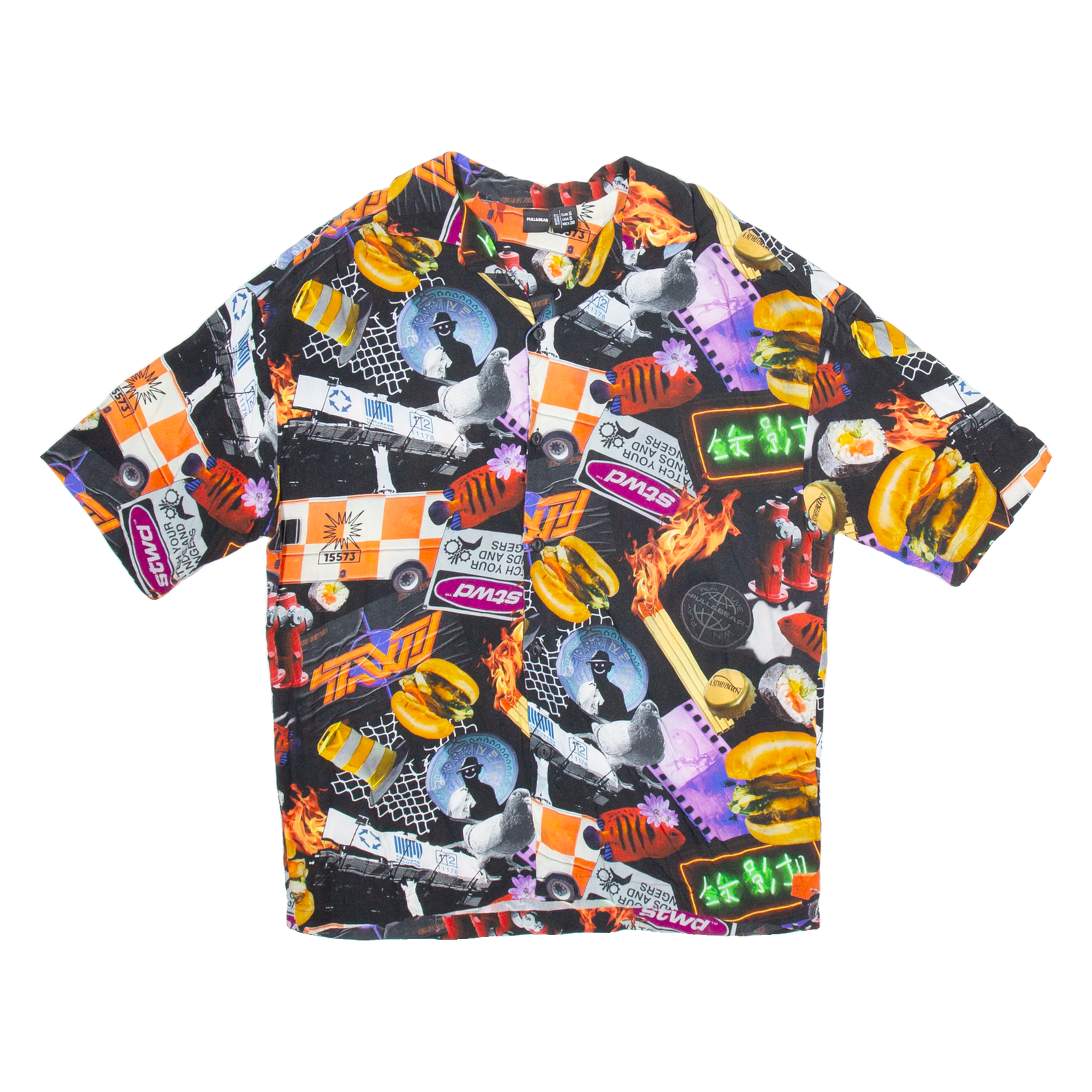 Buy PULL & BEAR Mens Shirt Black Crazy Pattern S Refurbished - $18.19 PULL & BEAR Mens Shirt Black Crazy Pattern S Refurbished - N/A refurbished available on Cerqular