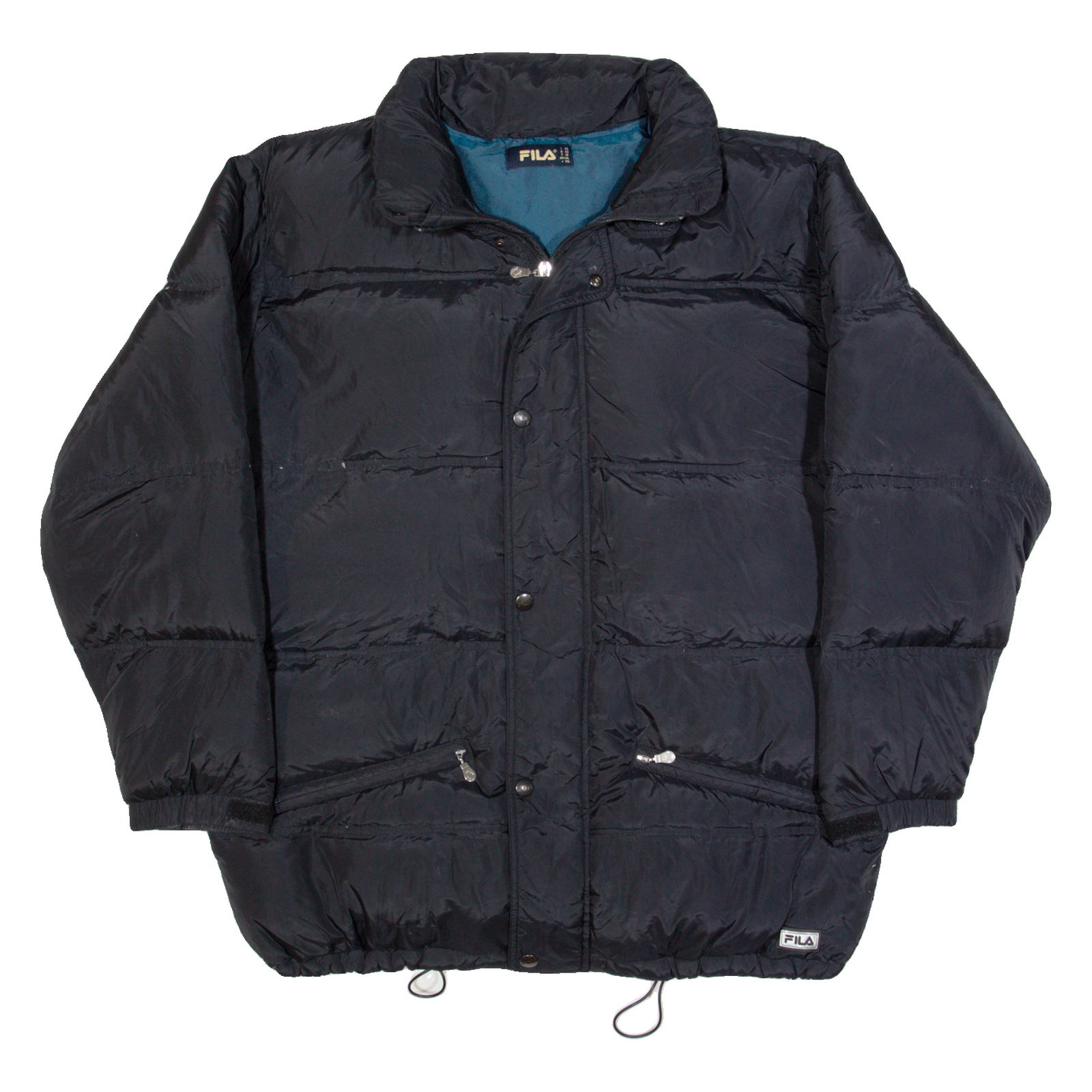 FILA Down Insulated Mens Puffer Coat Blue 2XL Refurbished - N/A refurbished available on Cerqular