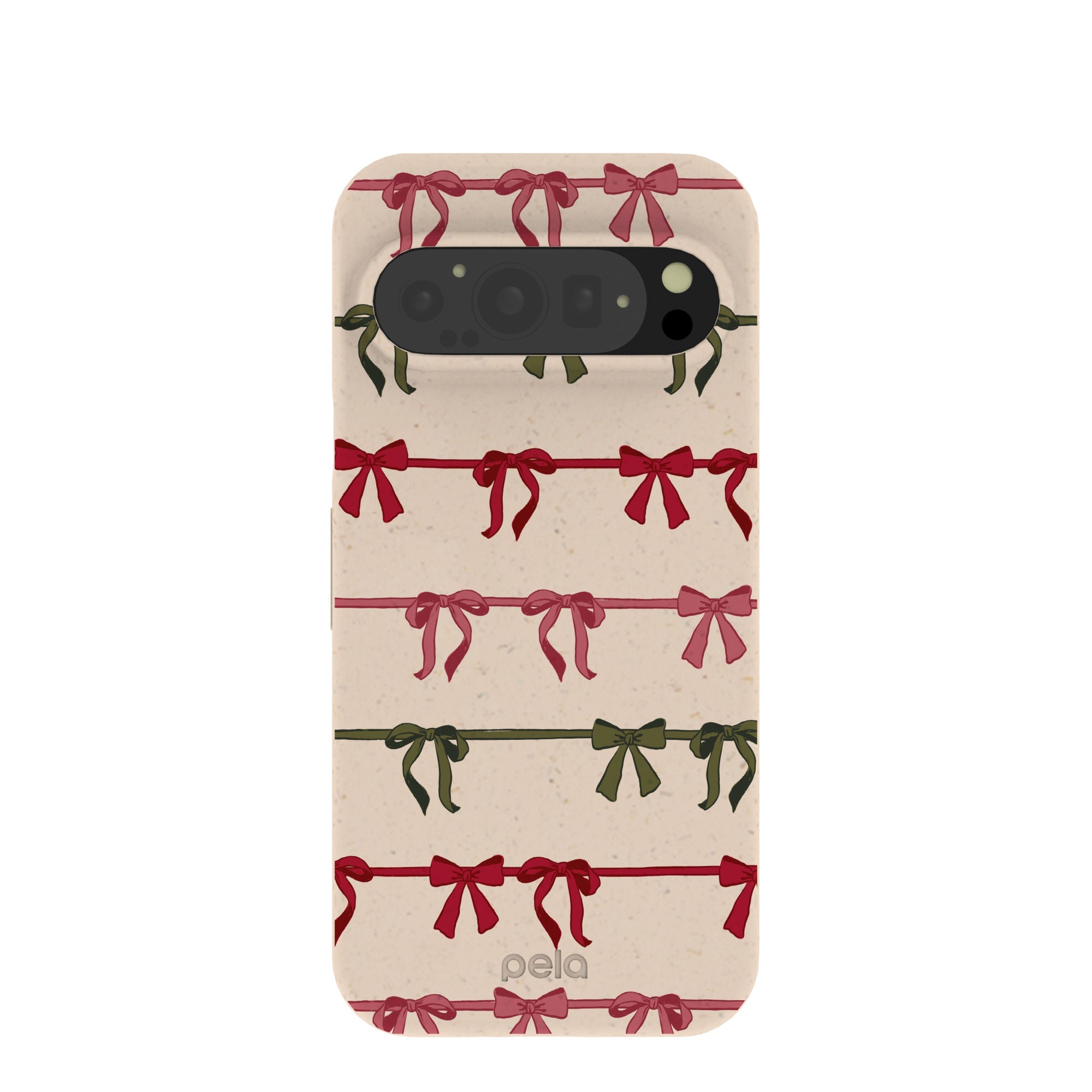 Seashell Holiday Bows Google Pixel 9/9 Pro Case Refurbished - Pela Case refurbished available on Cerqular