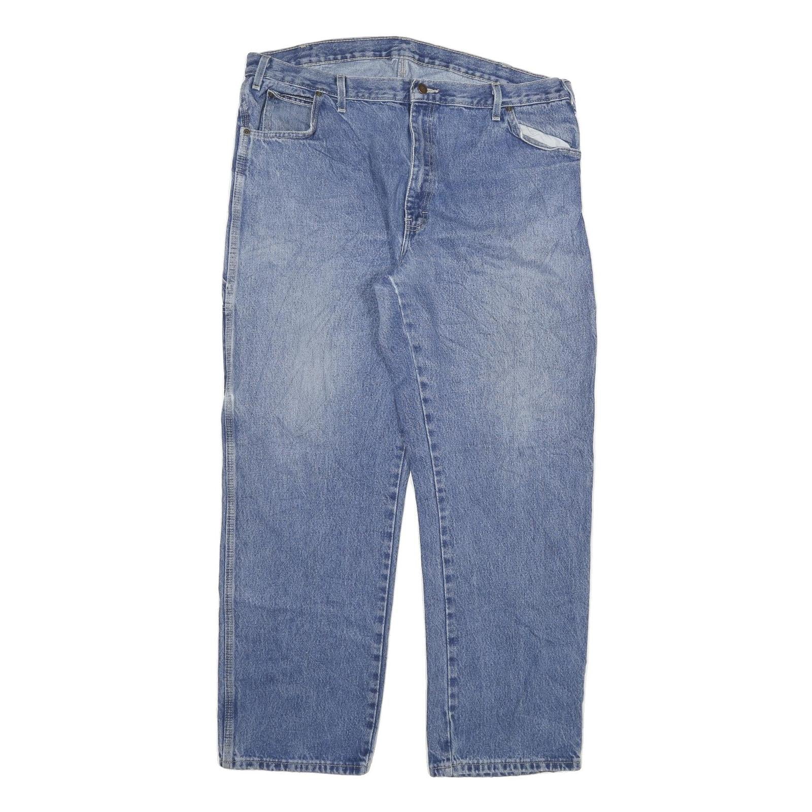 DICKIES Mens Regular Fit Blue Denim Jeans W40 L32 Workwear Cotton Blend Zip Refurbished - N/A refurbished available on Cerqular