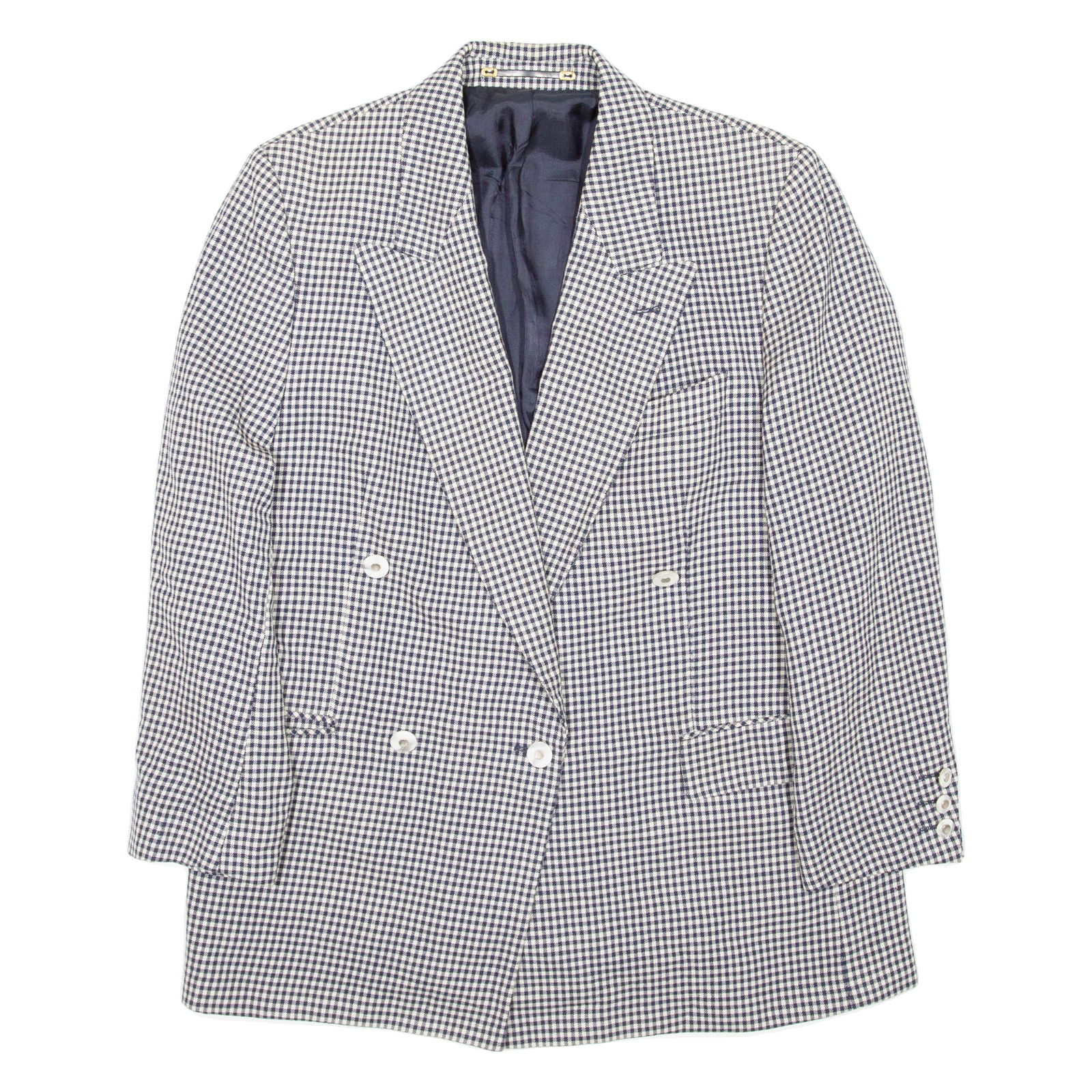YOUR 6TH SENSE Womens Blazer Coat Black Wool Check UK 12 Refurbished - N/A refurbished available on Cerqular