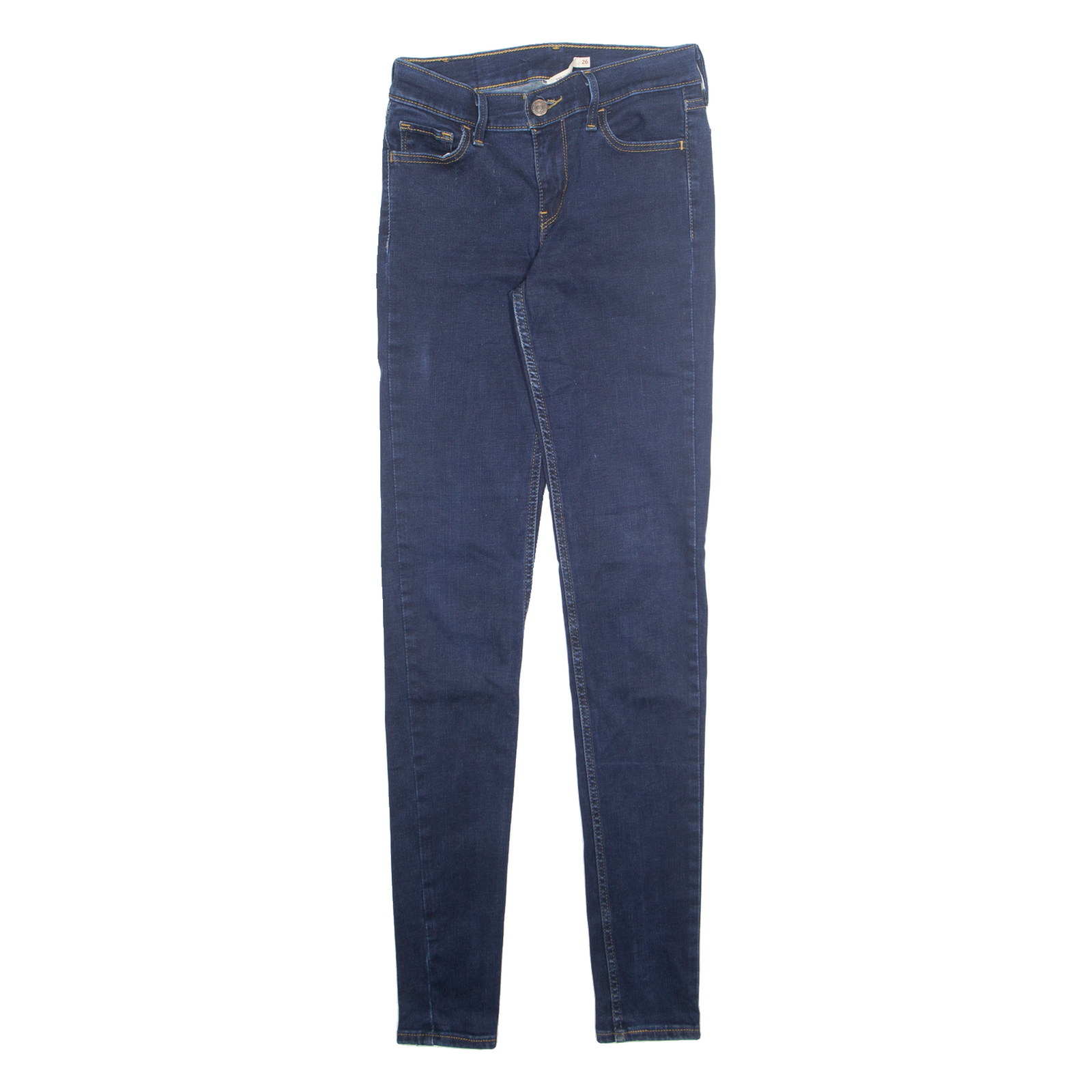 LEVI'S 710 Womens Jeans Blue Slim Skinny W26 L32 Refurbished - N/A refurbished available on Cerqular