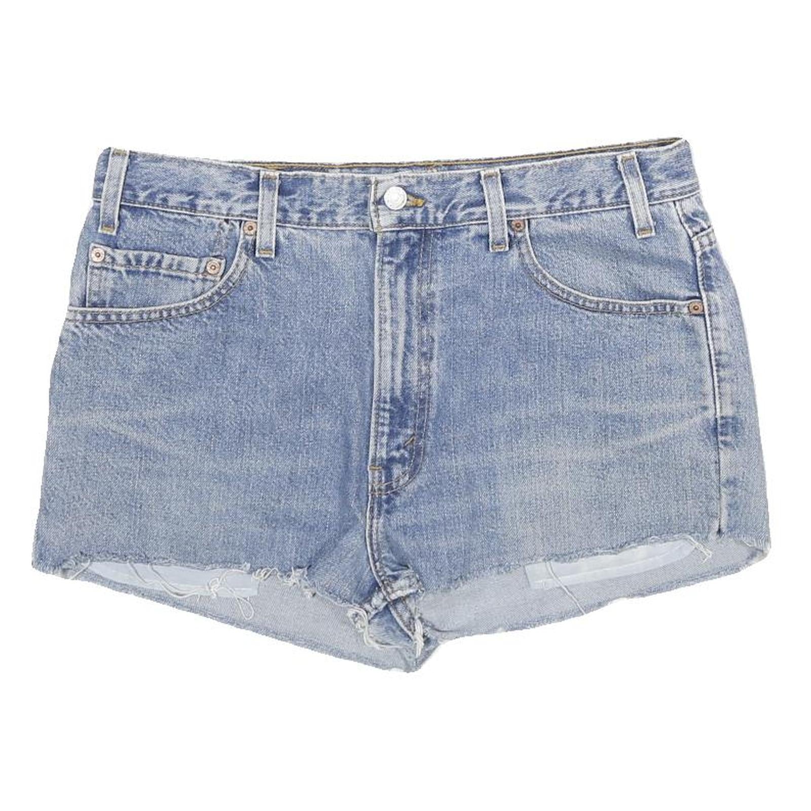 LEVI'S Womens Denim Blue Casual Shorts 2XL W36 Distressed Style Refurbished - N/A refurbished available on Cerqular