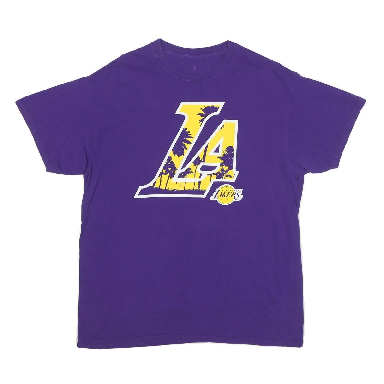 Buy FANATICS Mens Purple Yellow LA Los Angeles Lakers Graphic T-Shirt L Short Sleeve Refurbished - $16.89 FANATICS Mens Purple Yellow LA Los Angeles Lakers Graphic T-Shirt L Short Sleeve Refurbished - N/A refurbished available on Cerqular