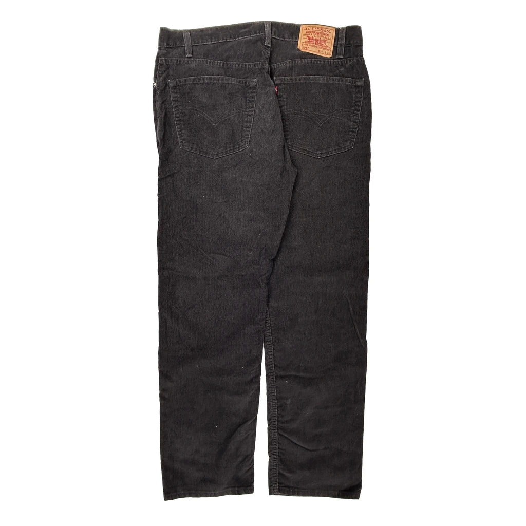 505 Levis Cord Trousers - 38″ Waist Black Cotton Blend Refurbished - Thrifted (note: this is a term often used to describe second- refurbished available on Cerqular