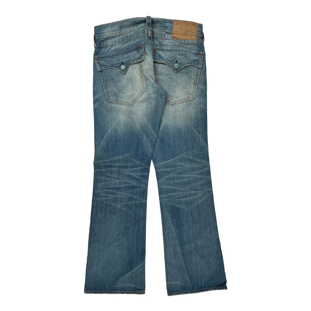 True Religion Boot Cut Jeans - 32W UK 10 Light Wash Denim Refurbished - Thrifted (note: this is a term often used to describe second- refurbished available on Cerqular