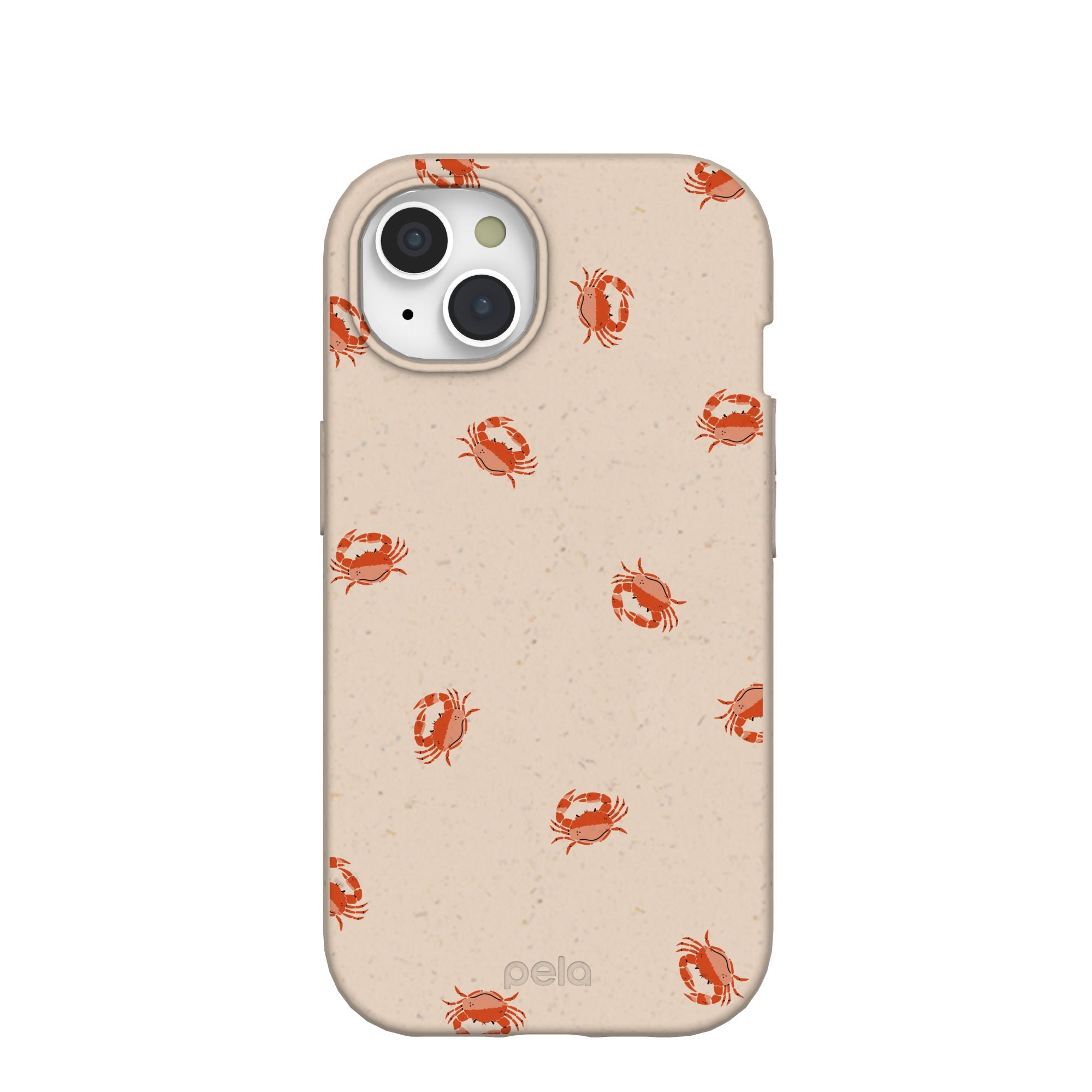 Seashell Lil Crabby iPhone 15 Case Refurbished - Pela Case refurbished available on Cerqular