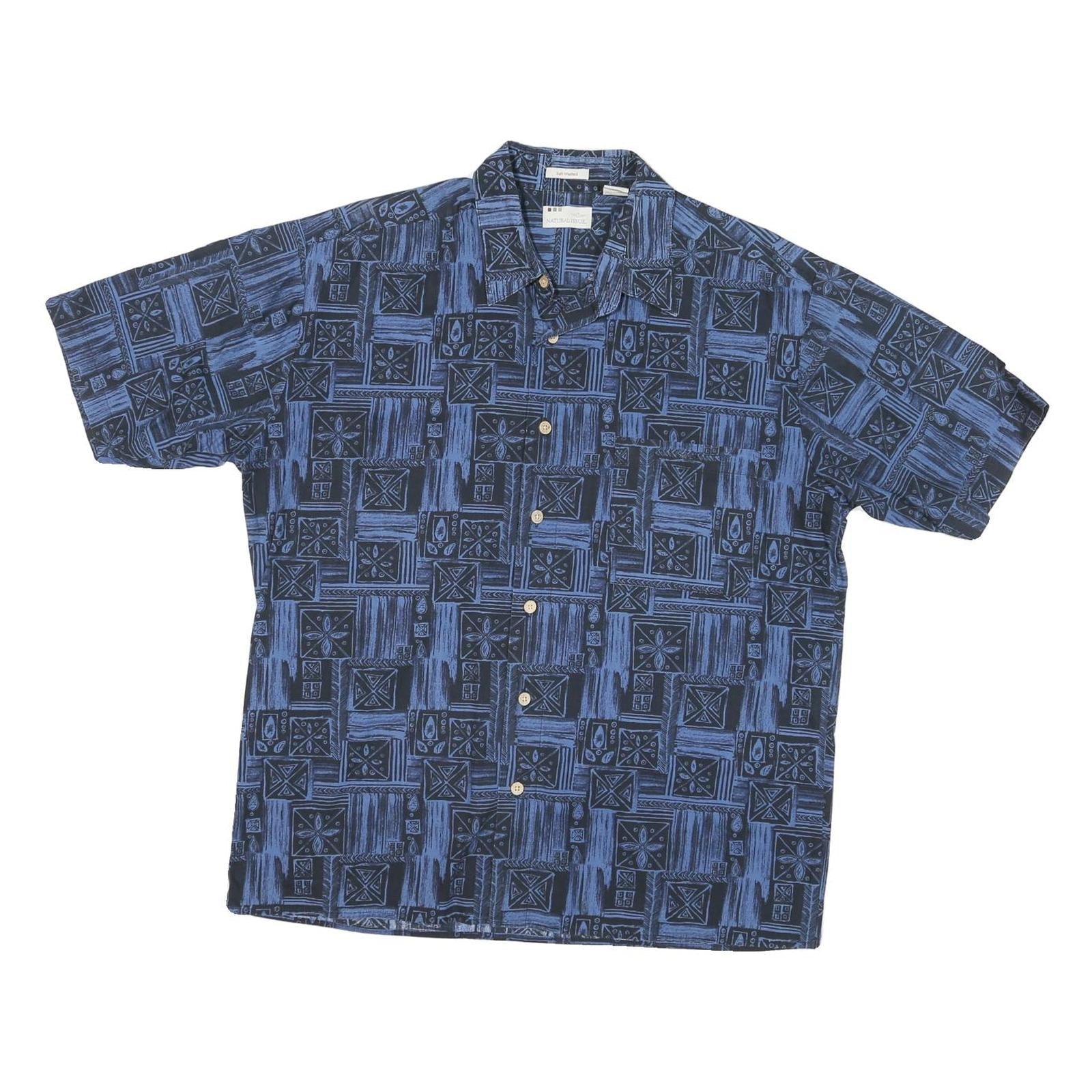 Buy NATURAL ISSUE Womens Blue Patterned Shirt XL Cotton Blend Short Sleeve Button Refurbished - $19.49 NATURAL ISSUE Womens Blue Patterned Shirt XL Cotton Blend Short Sleeve Button Refurbished - N/A refurbished available on Cerqular