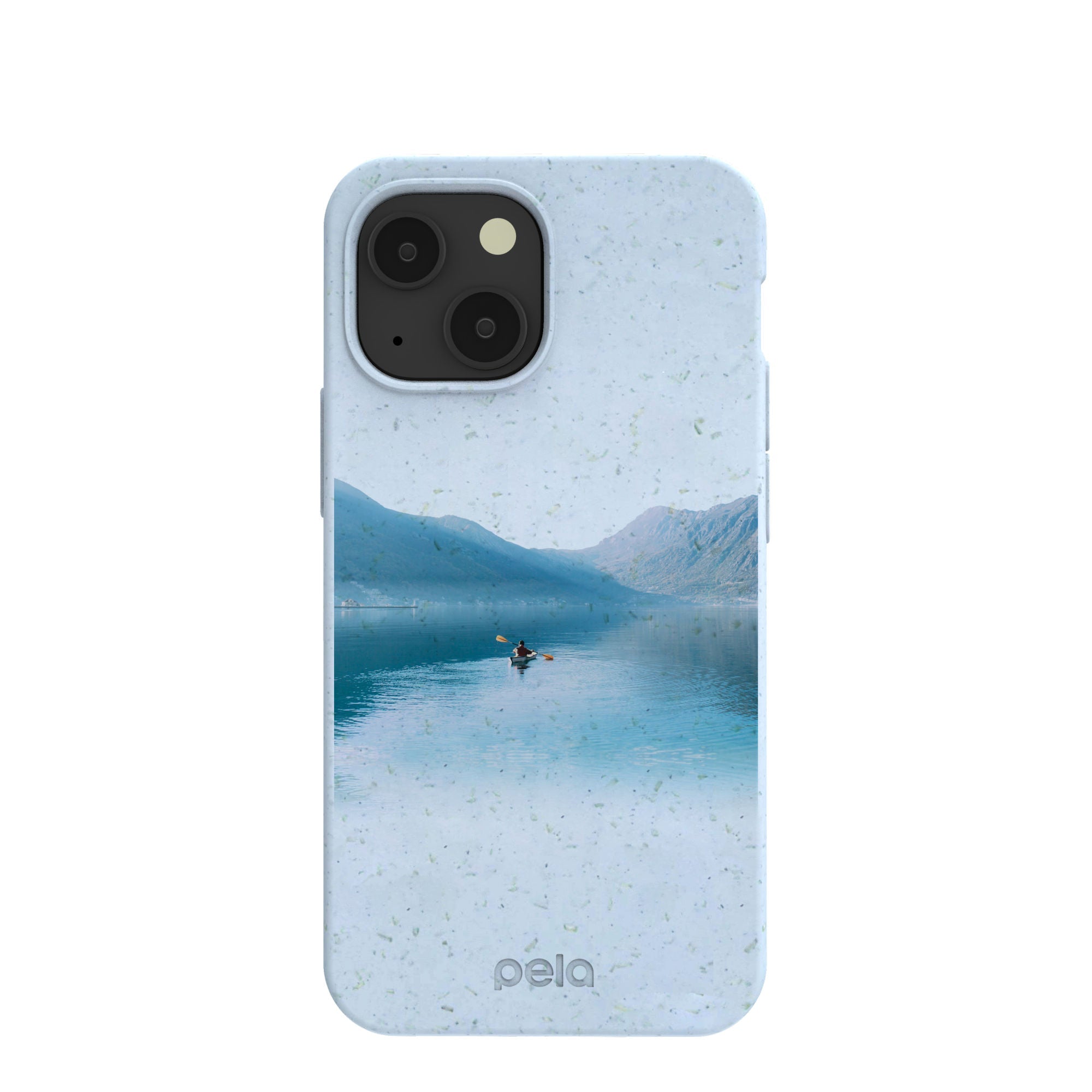 Powder Blue Serene iPhone 13 Mini Case Refurbished - Pela Case refurbished available on Cerqular