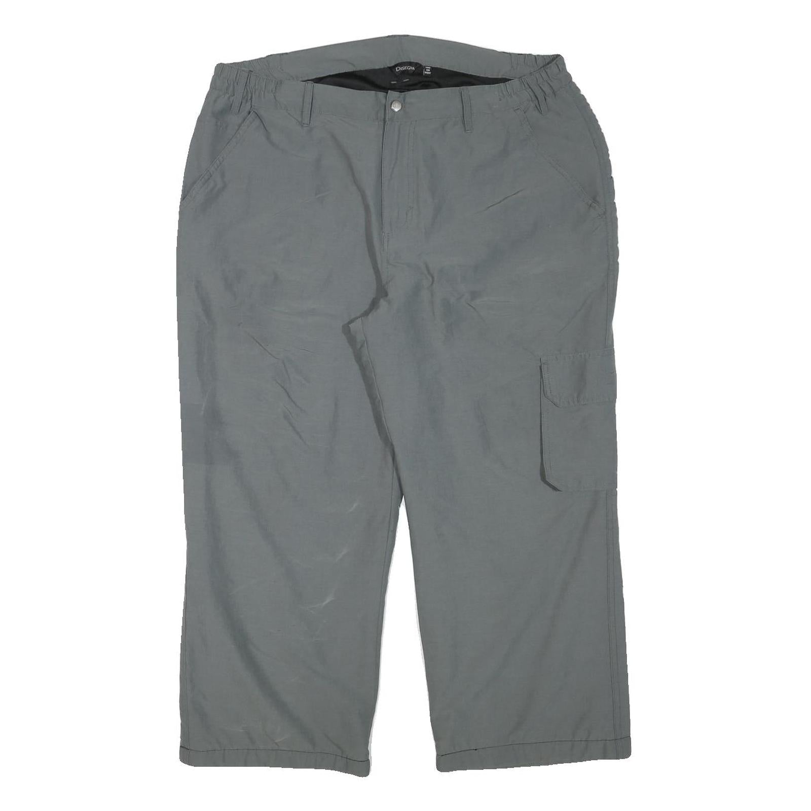 DISEGNA Mens Grey Polyester Blend Relaxed Straight Trousers W36 L25 Cargo Refurbished - N/A refurbished available on Cerqular