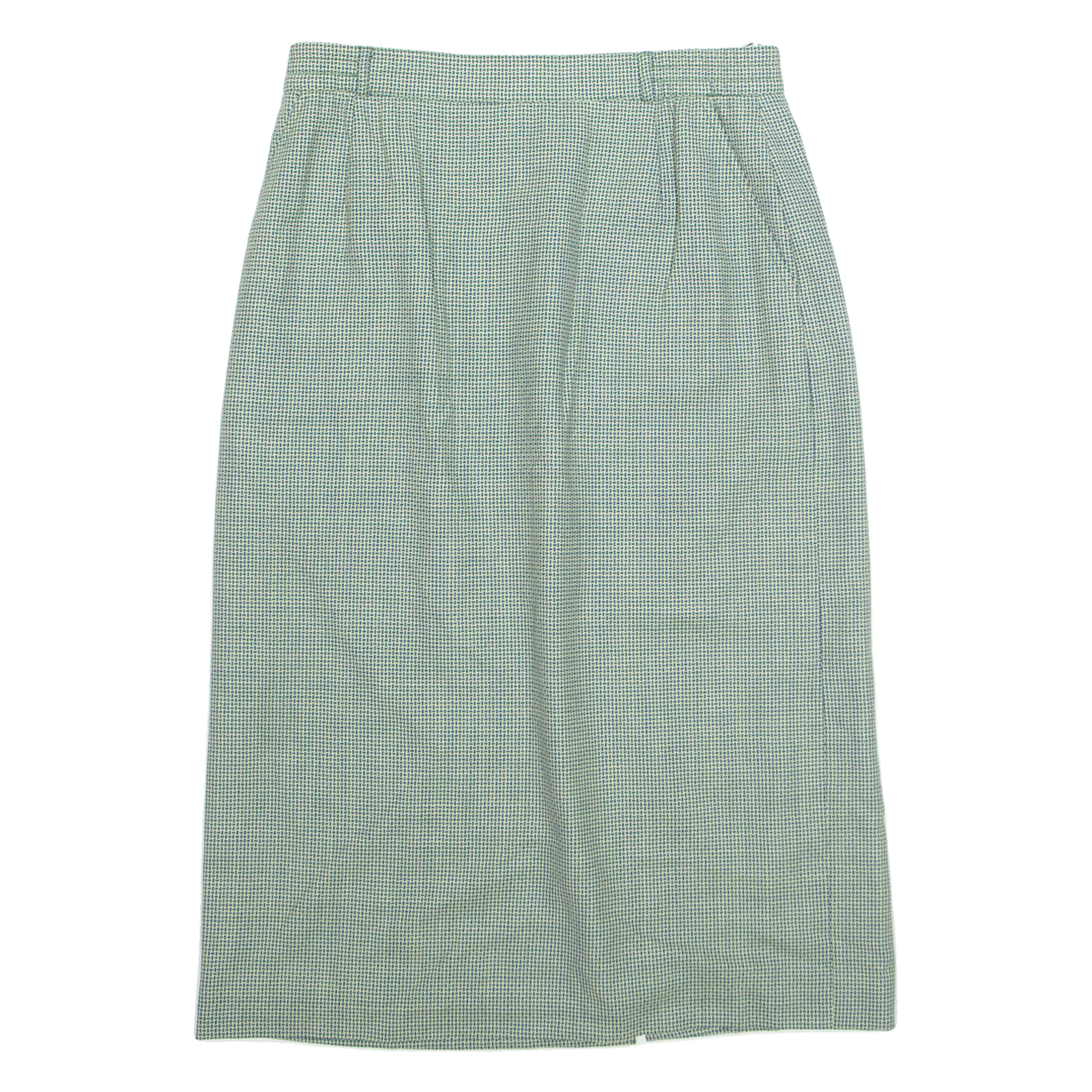 DEL MOD Womens Pencil Skirt Green Knee Length Wool Crazy Pattern UK 10 Refurbished - N/A refurbished available on Cerqular