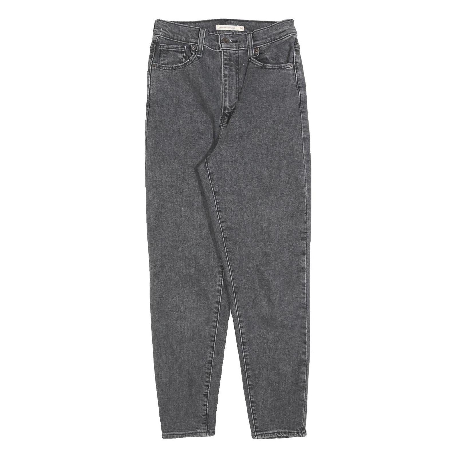 LEVI'S Womens Jeans Grey Cotton Blend Regular Straight Denim W26 L27 Classic Refurbished - N/A refurbished available on Cerqular