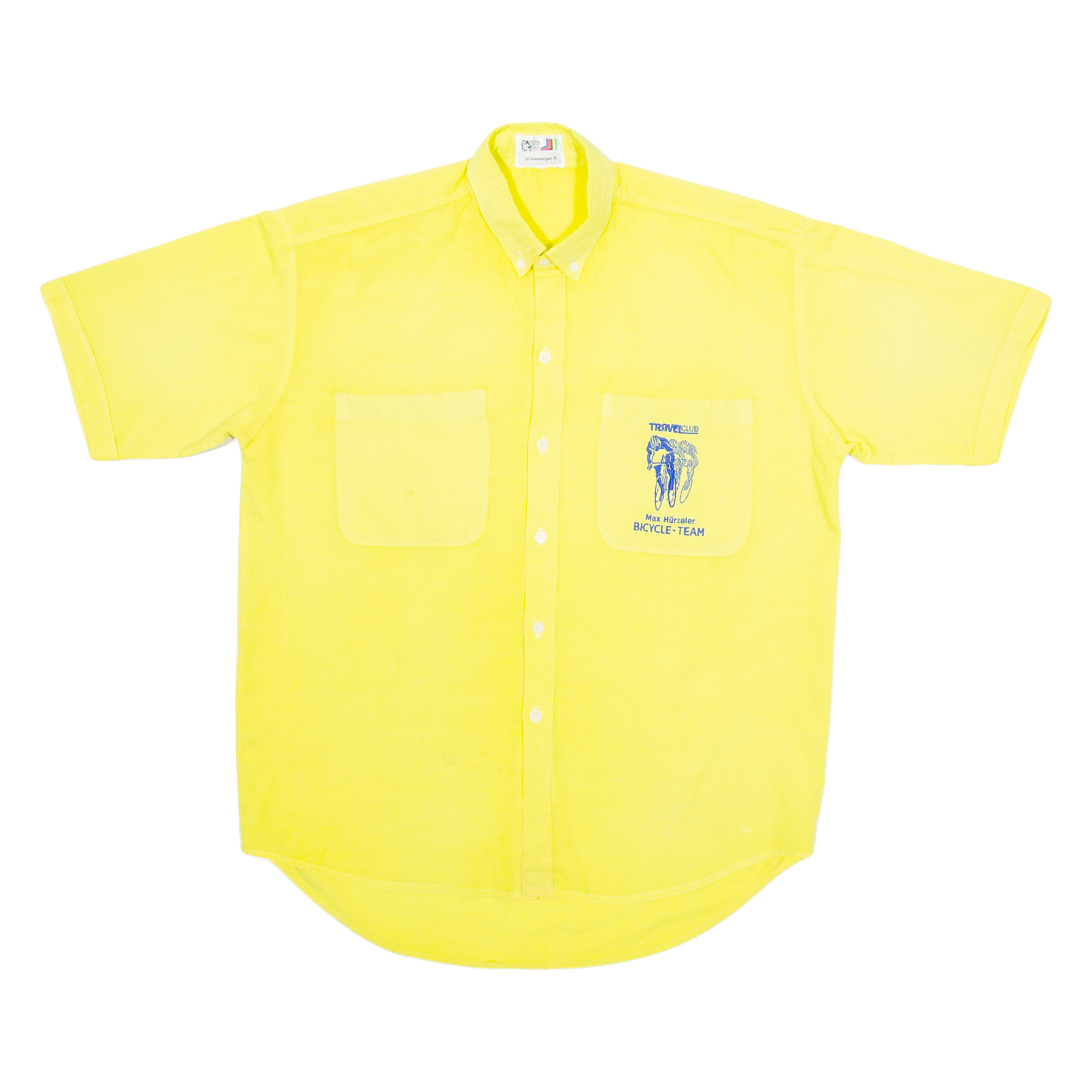 Travel Club Mens Plain Shirt Yellow M Refurbished - N/A refurbished available on Cerqular