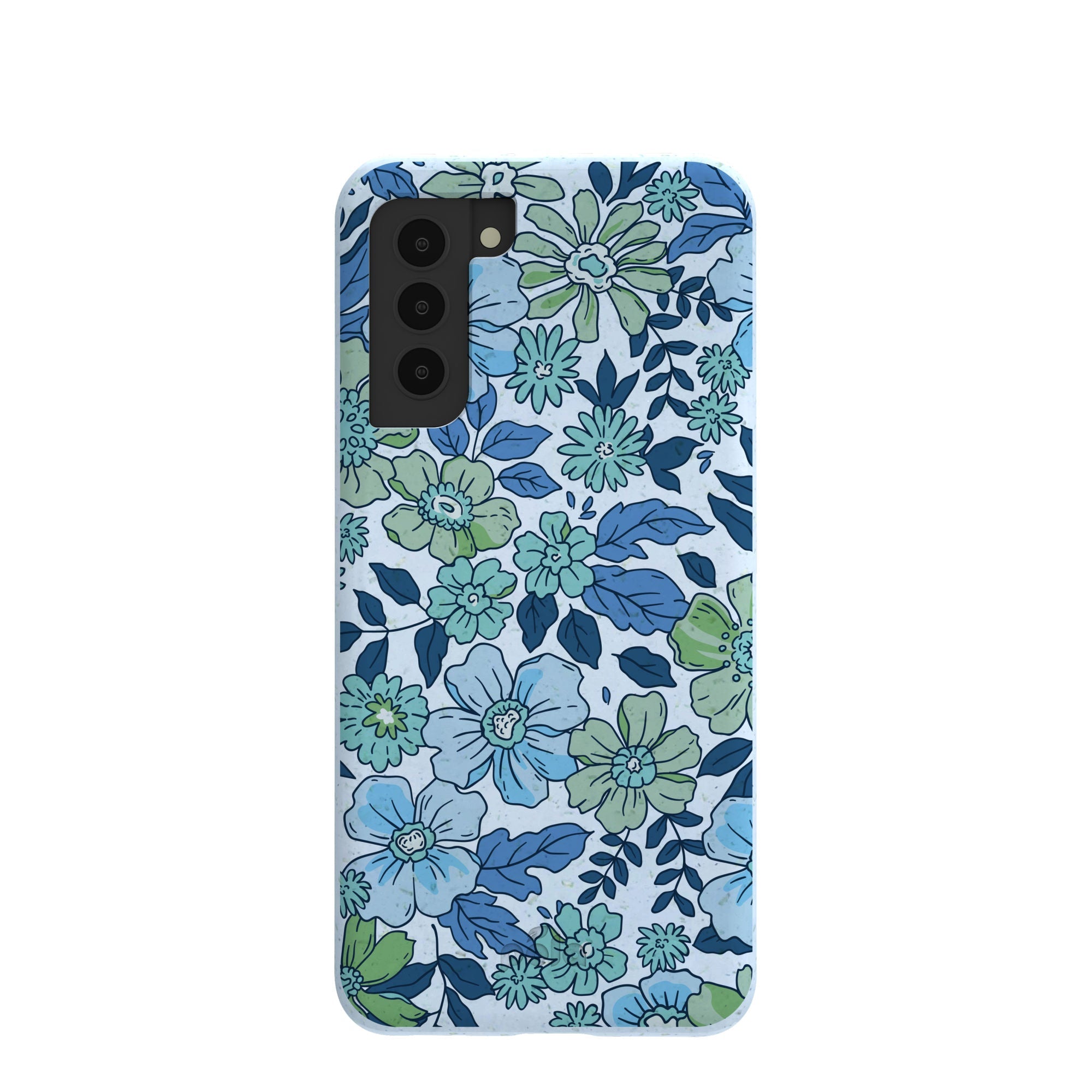 Powder Blue Liberty Florals Samsung Galaxy S21 Case Refurbished - Pela Case refurbished available on Cerqular
