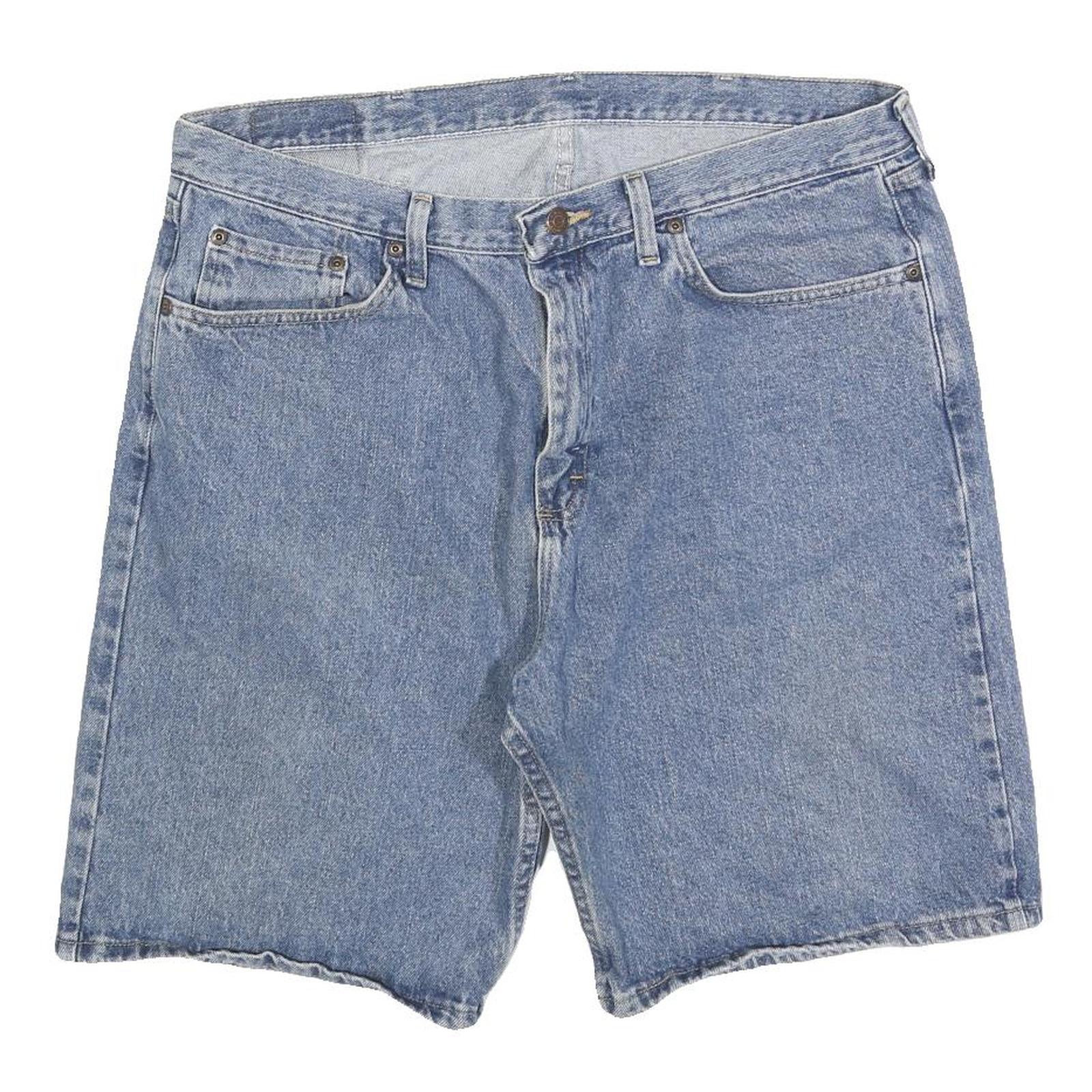 WRANGLER Mens Shorts Blue Denim Casual XL W38 Cotton Blend Summer Wear Refurbished - N/A refurbished available on Cerqular