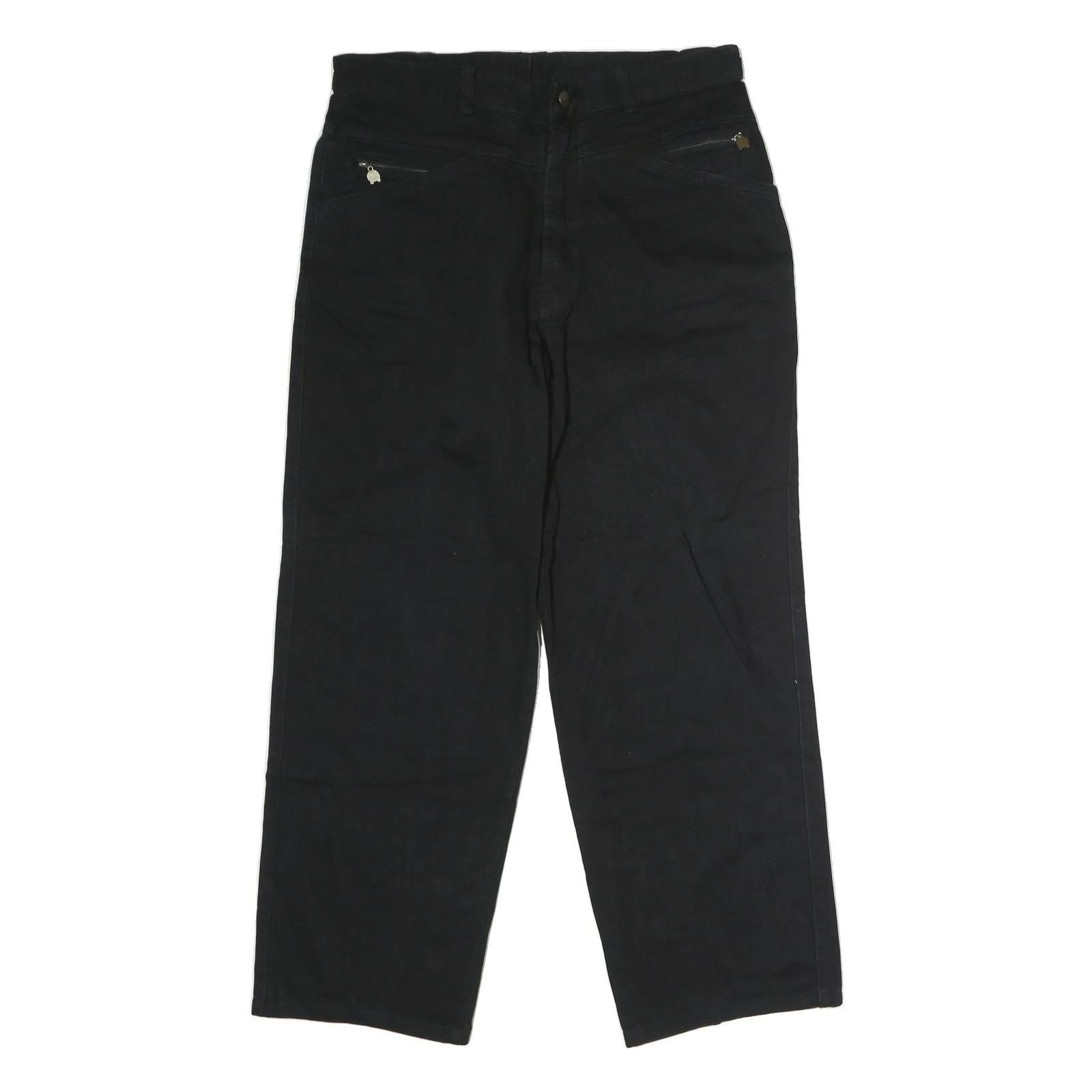 ROZI TANTE SPORT Womens Jeans Black Regular Straight Denim W34 L29 Zip Cotton Refurbished - N/A refurbished available on Cerqular
