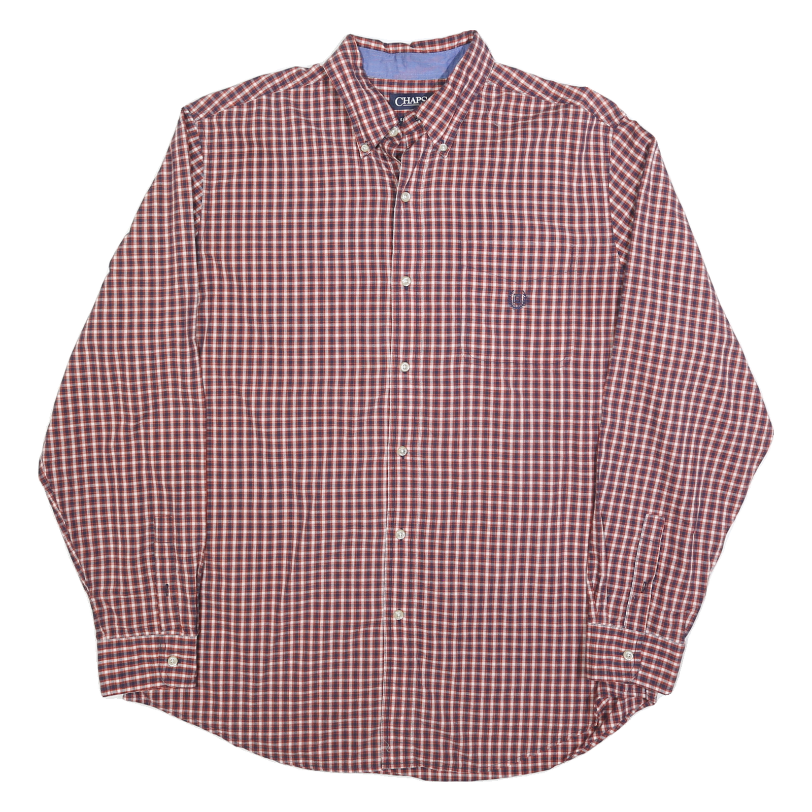 Buy CHAPS Mens Red & Blue Check Shirt XL Button Down Collar Long Sleeve Classic Fit Refurbished - $29.89 CHAPS Mens Red & Blue Check Shirt XL Button Down Collar Long Sleeve Classic Fit Refurbished - N/A refurbished available on Cerqular
