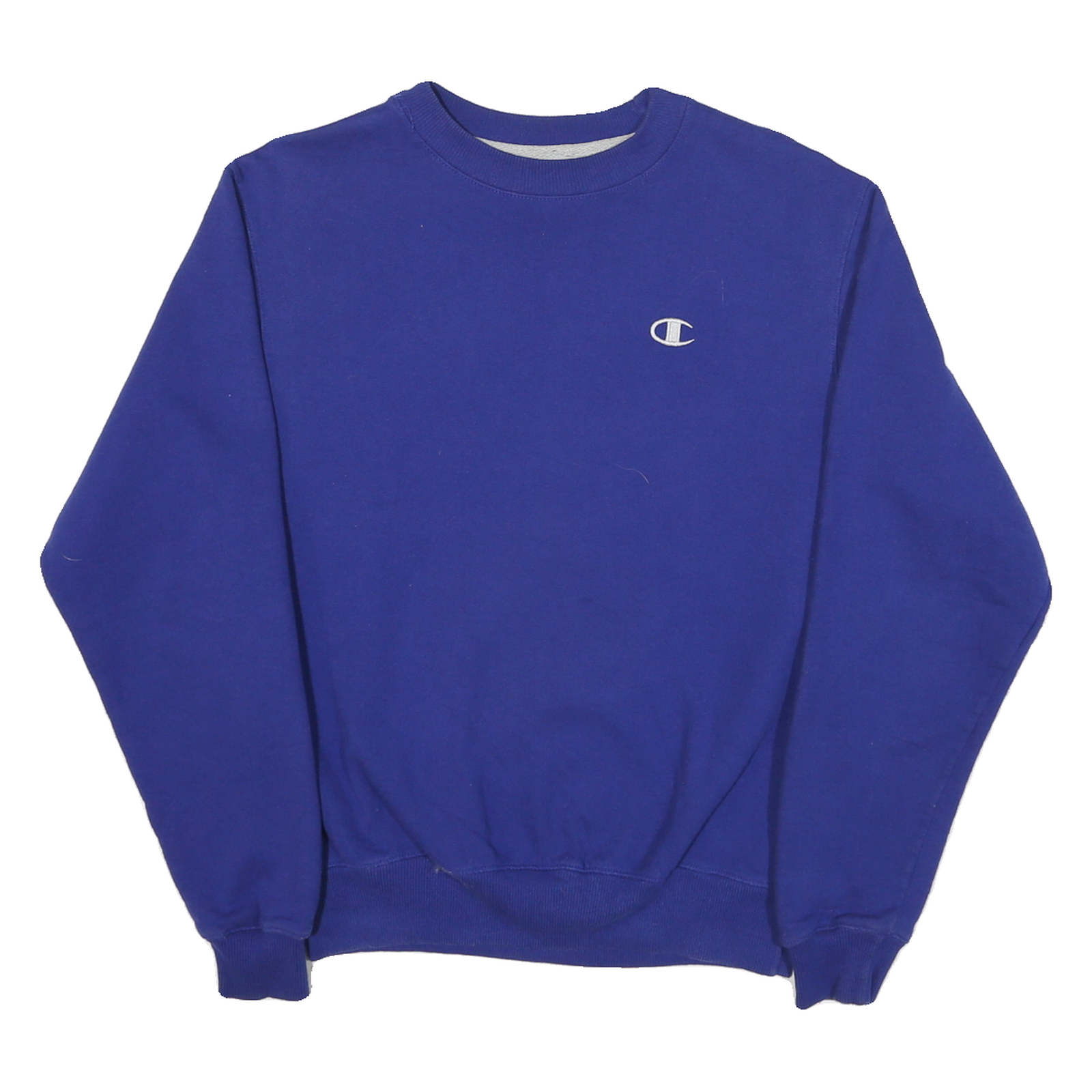 CHAMPION Mens Blue Crew Neck S Classic Cotton Blend Pullover Sweatshirt Refurbished - N/A refurbished available on Cerqular