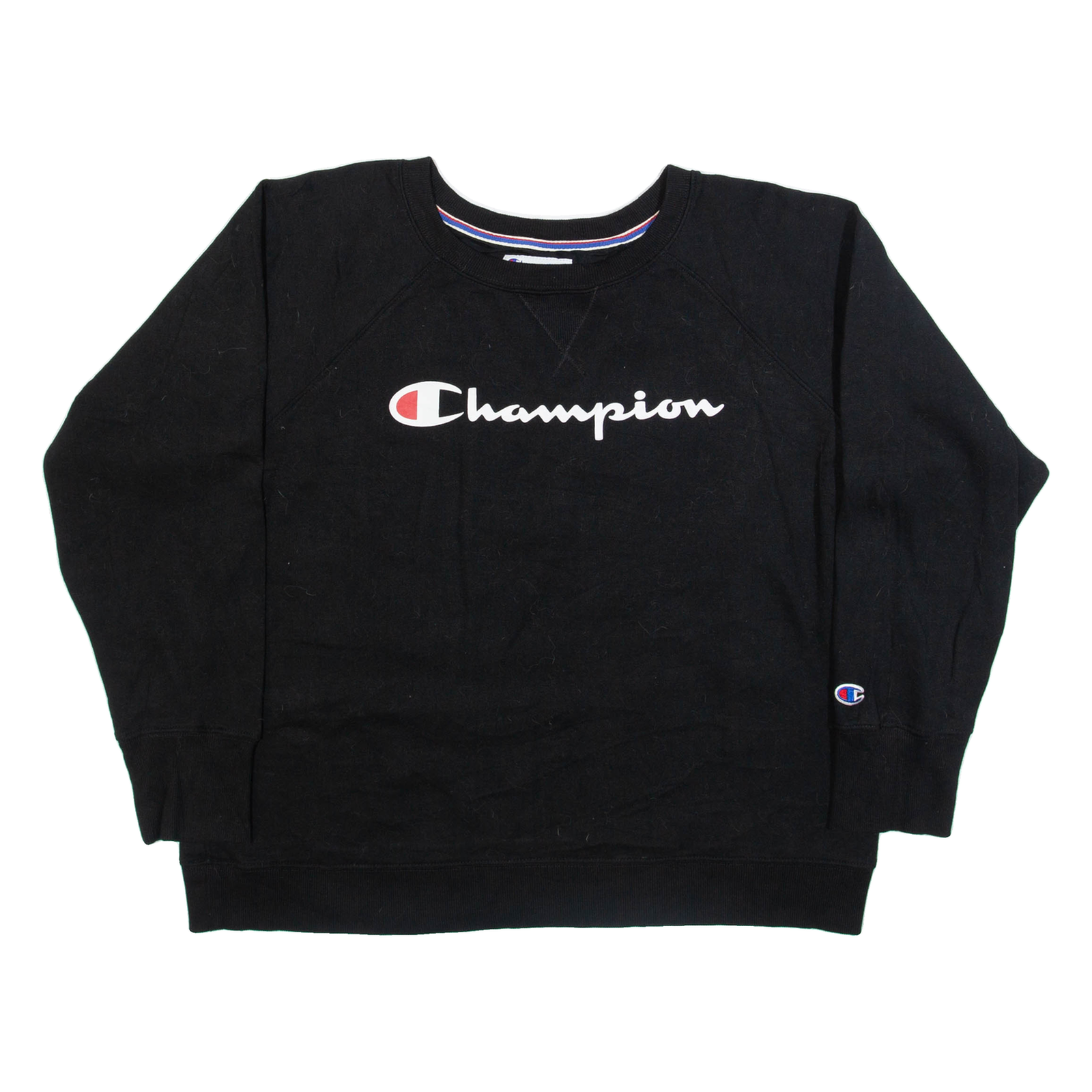 CHAMPION Womens Sweatshirt Black XL Refurbished - N/A refurbished available on Cerqular
