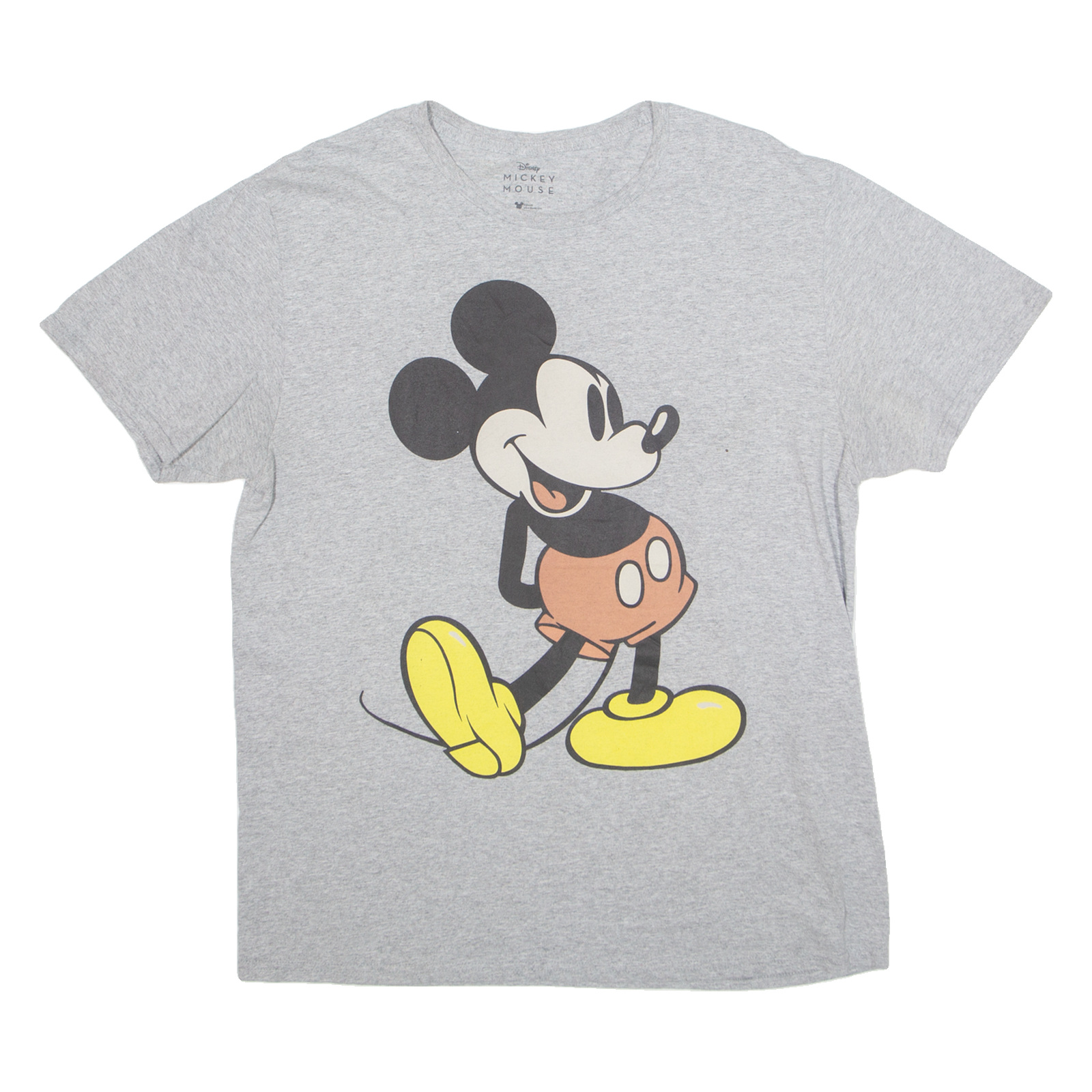 DISNEY Mickey Womens T-Shirt Grey USA XL Refurbished - N/A refurbished available on Cerqular