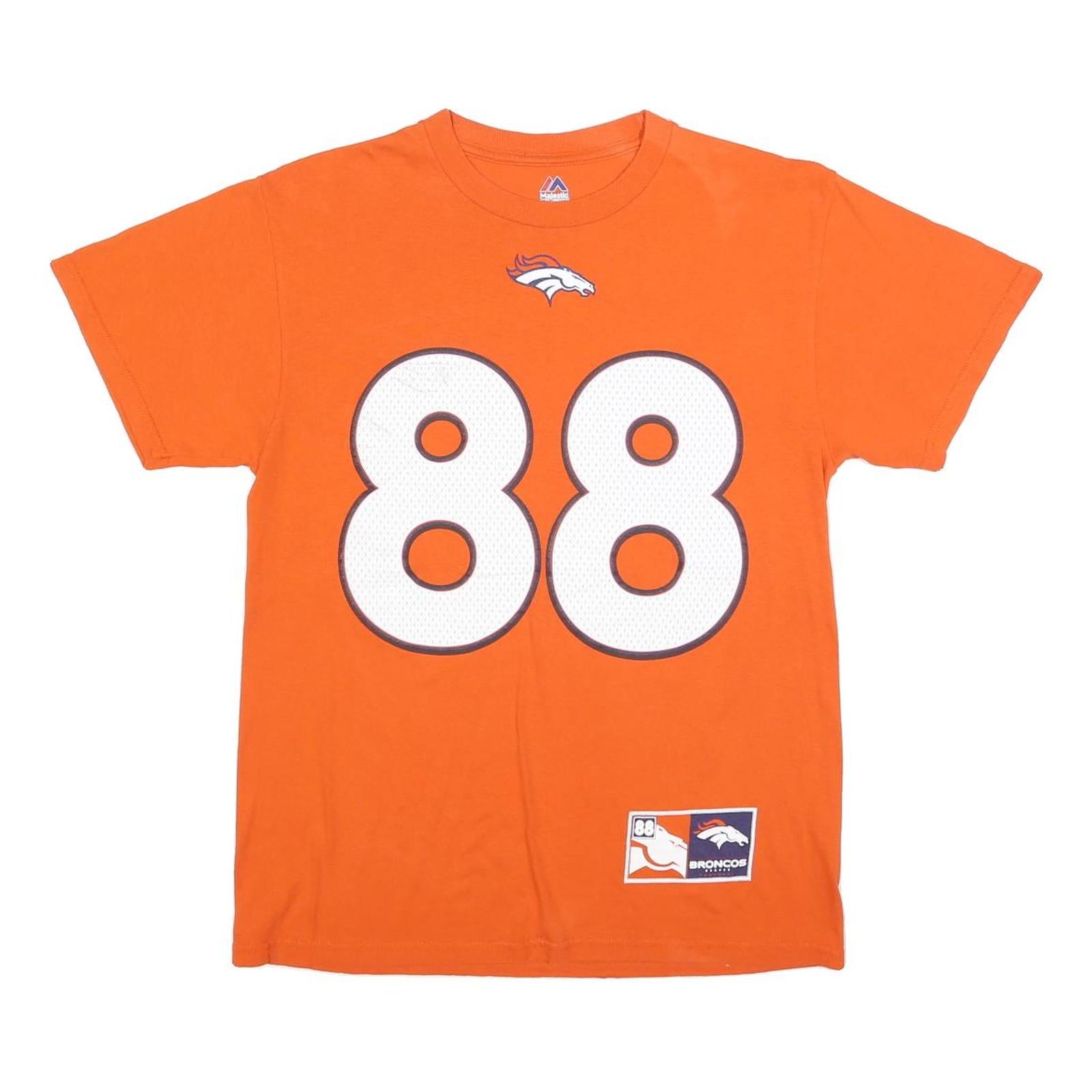 Buy MAJESTIC Mens Orange Denver Broncos 88 Thomas Graphic T-Shirt M Short Sleeve Refurbished - $19.49 MAJESTIC Mens Orange Denver Broncos 88 Thomas Graphic T-Shirt M Short Sleeve Refurbished - N/A refurbished available on Cerqular