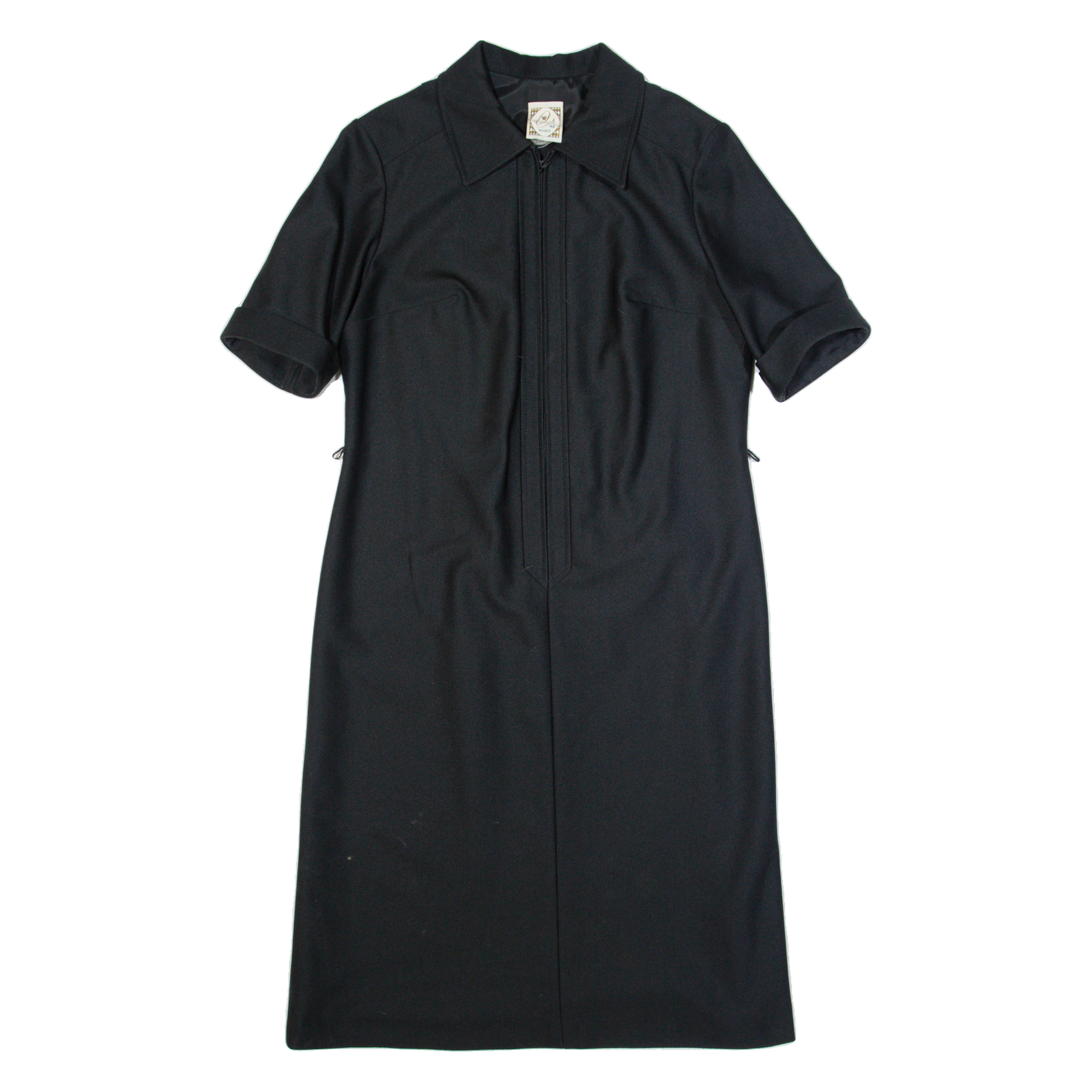 CORONET Womens Day Dress Black 90s Short Sleeve Midi M Refurbished - N/A refurbished available on Cerqular