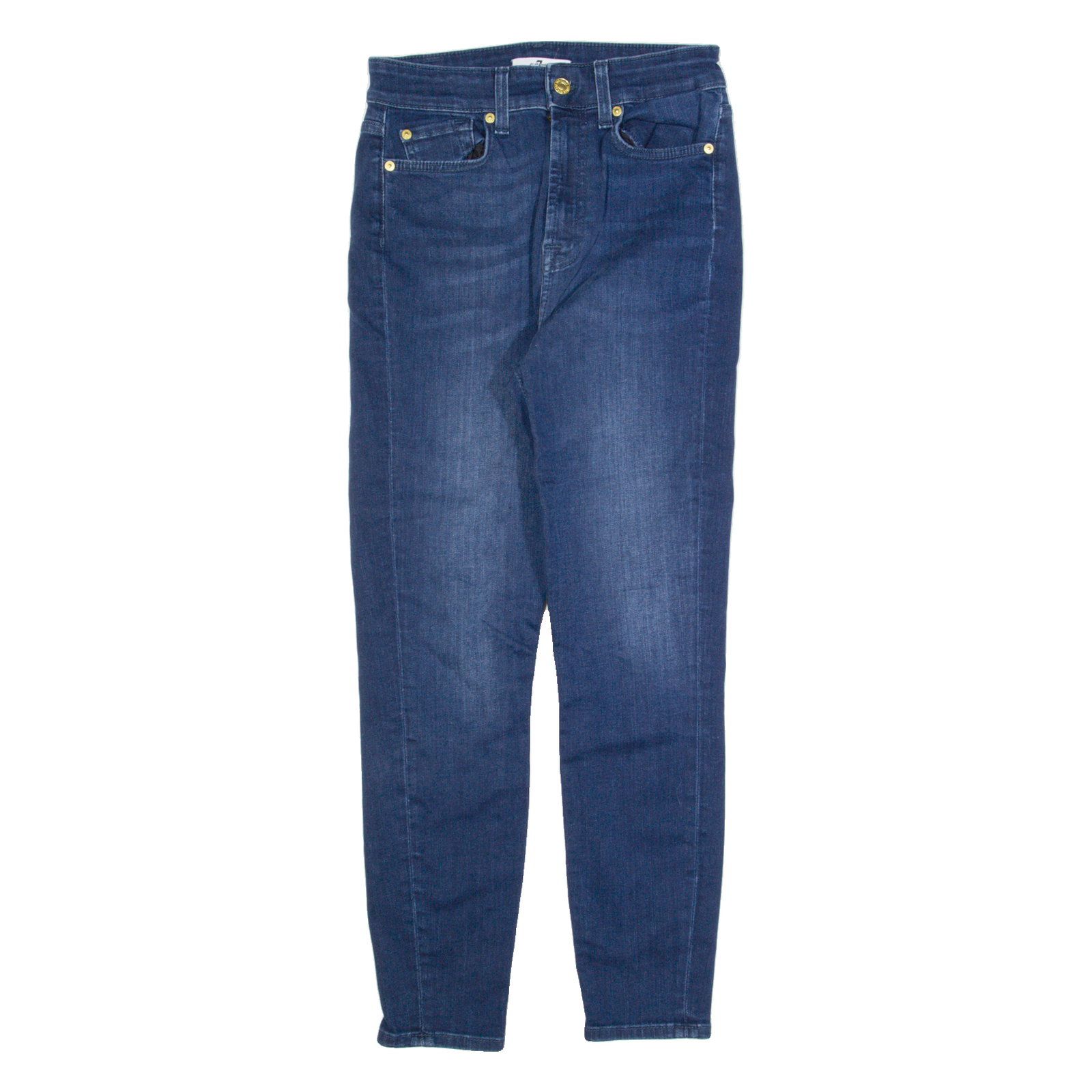 7 FOR ALL MANKIND Womens Jeans Blue Slim Skinny Stone Wash W28 L26 Refurbished - N/A refurbished available on Cerqular