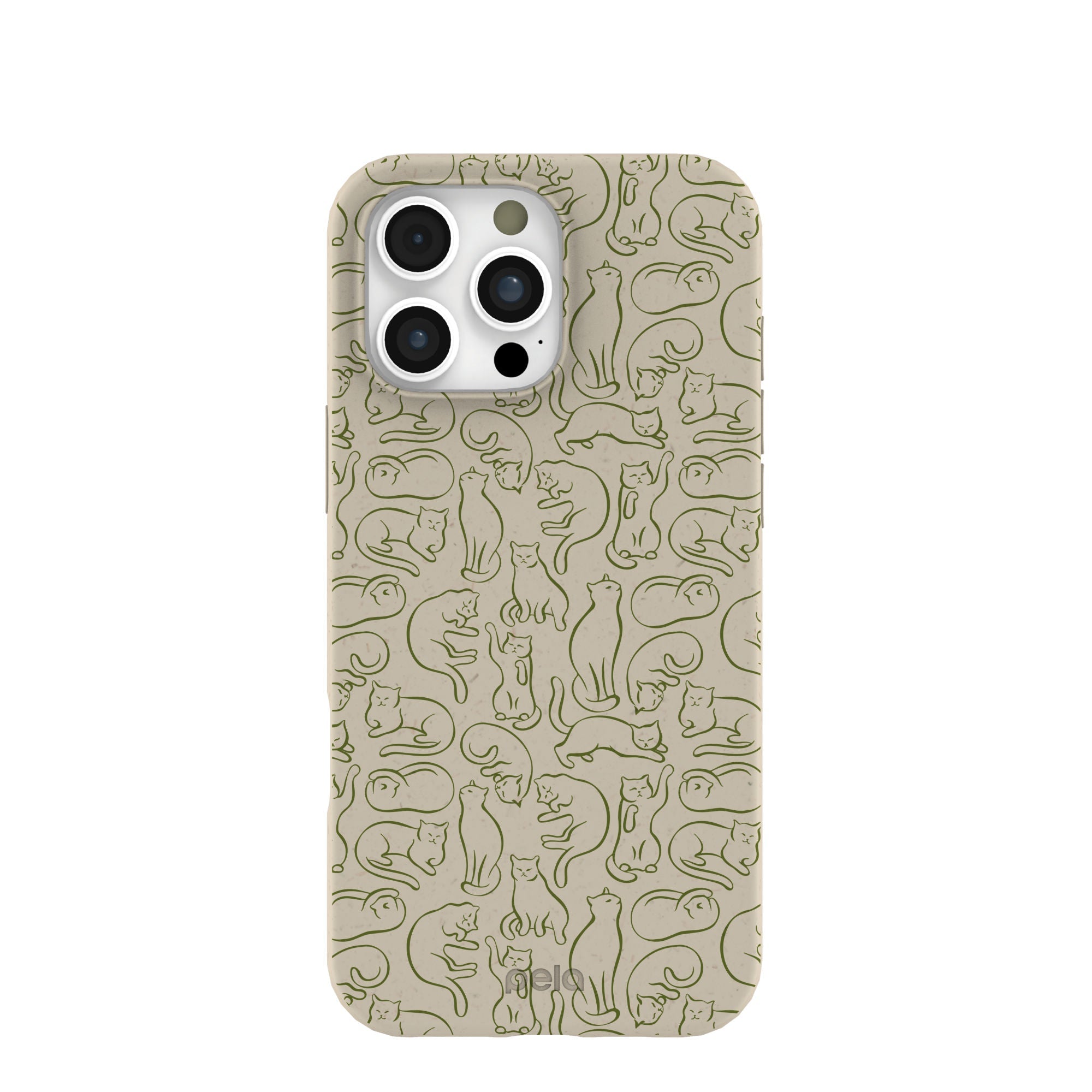 London Fog Say Meow iPhone 16 Pro Max Case Refurbished - Pela Case refurbished available on Cerqular