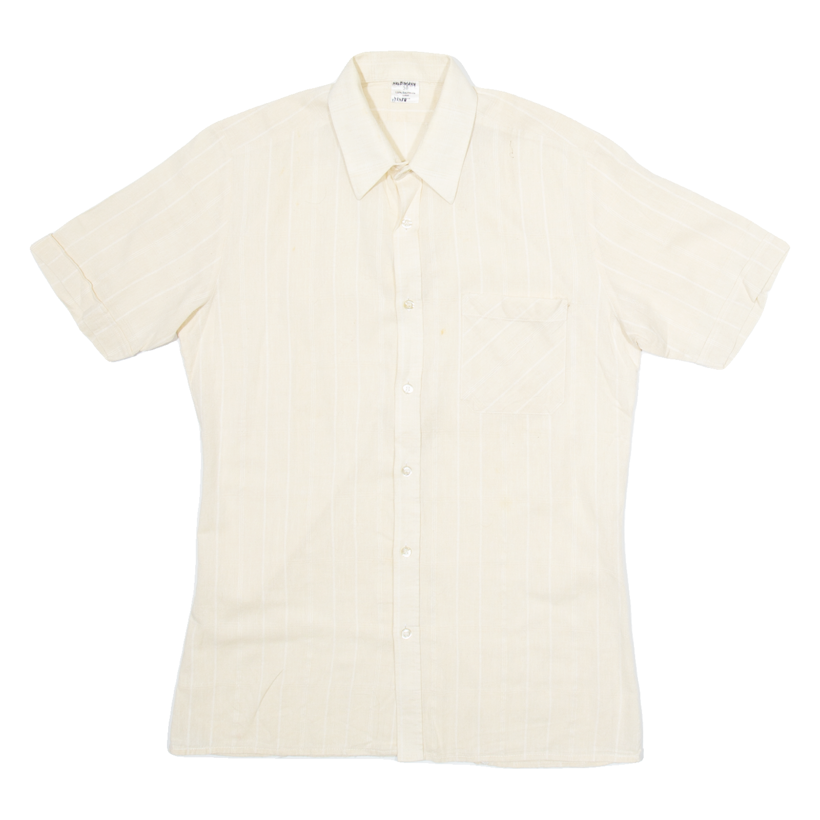 Mens Shirt Beige Striped S Refurbished - N/A refurbished available on Cerqular