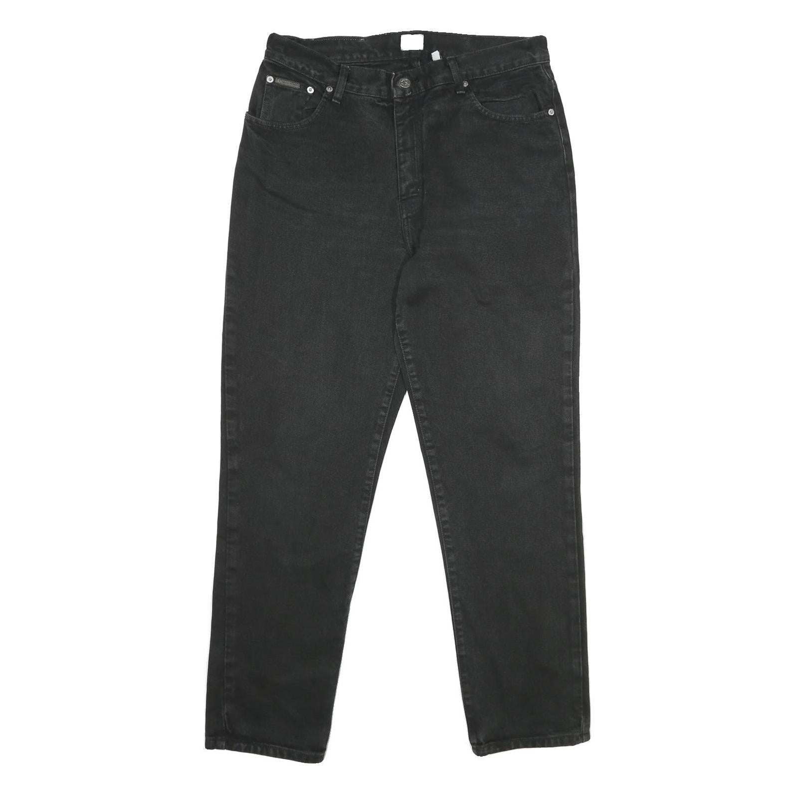 CALVIN KLEIN JEANS Womens Classic Black Skinny Denim Raw W32 L30 Stylish Refurbished - N/A refurbished available on Cerqular