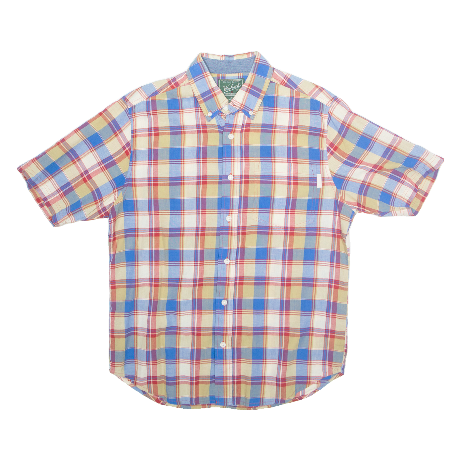 WOOLRICH Mens Shirt Blue Plaid M Refurbished - N/A refurbished available on Cerqular