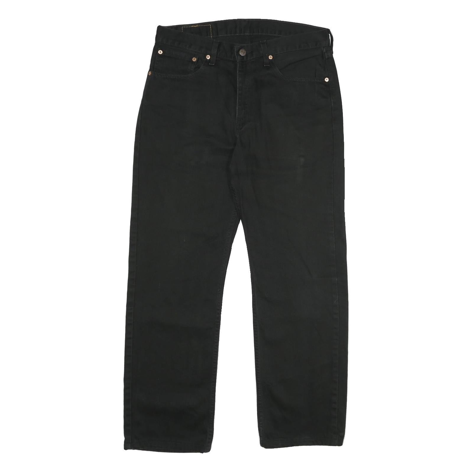 LEVI'S 751 Mens Jeans Black Regular Straight Denim W33 L30 Zip Cotton Refurbished - N/A refurbished available on Cerqular