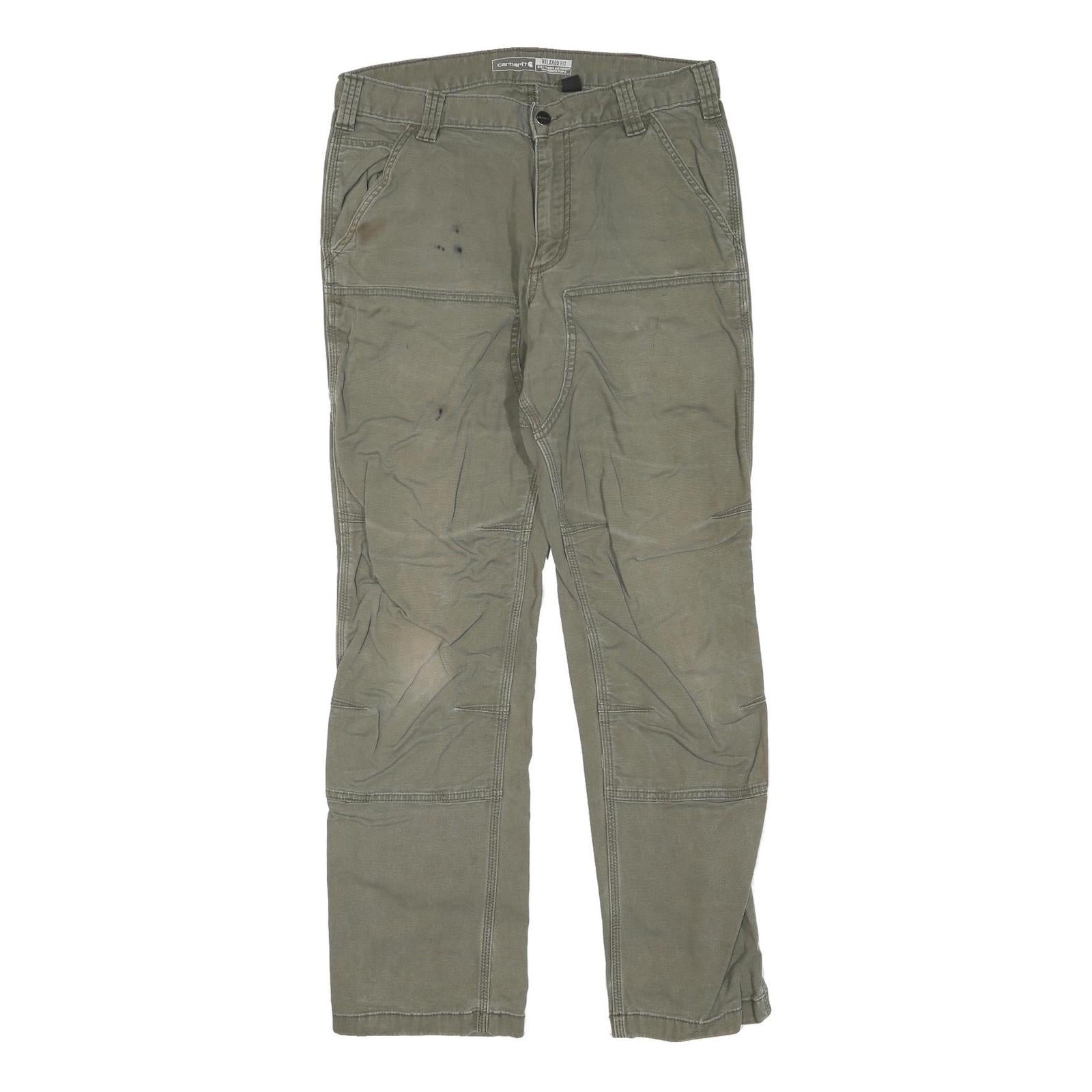 CARHARTT Mens Cotton Blend Regular Fit Utility Trousers W32 L32 Workwear Refurbished - N/A refurbished available on Cerqular