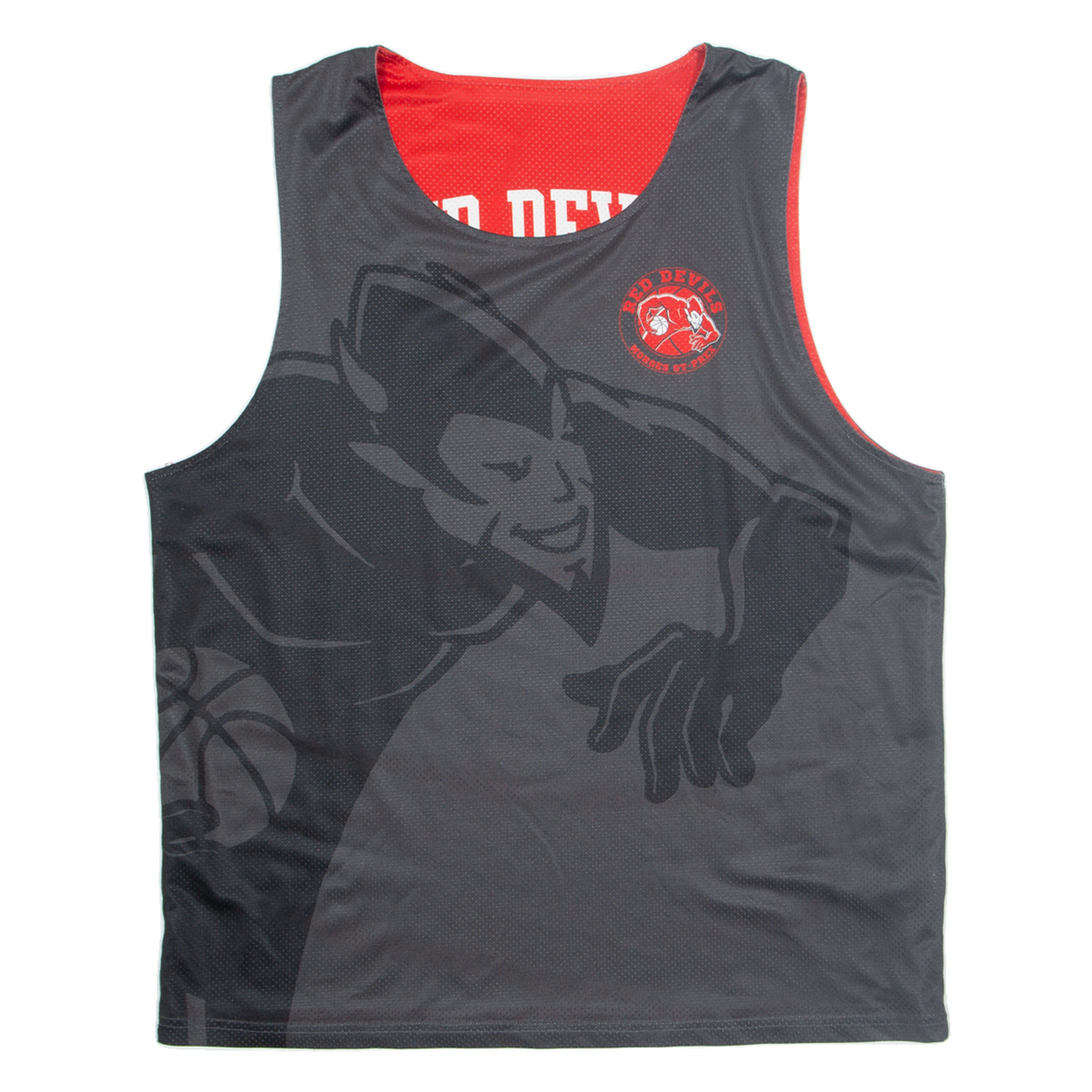 Reversible Red Devils Mens Jersey Grey Sleeveless USA L Refurbished - N/A refurbished available on Cerqular