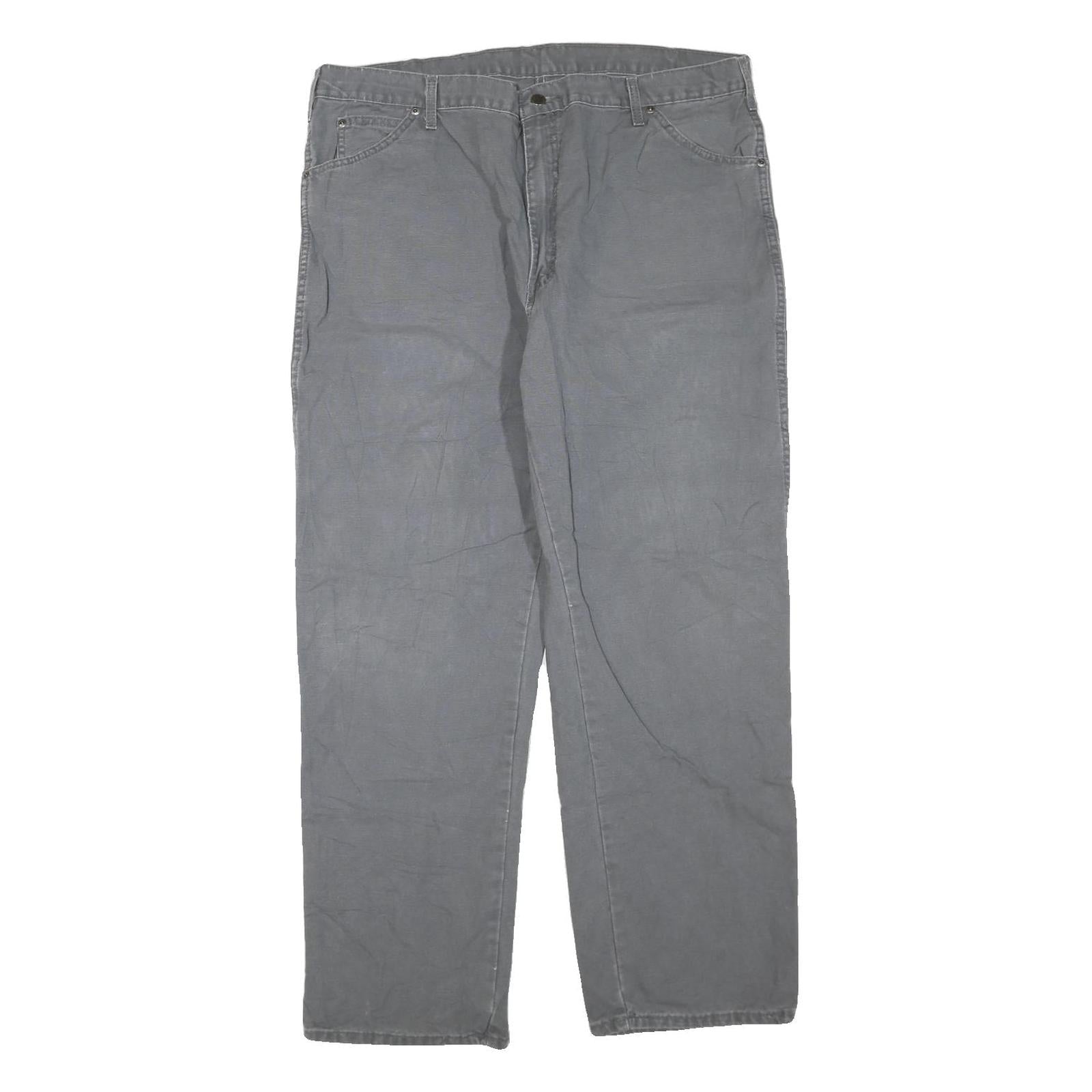 DICKIES Mens Jeans Grey Regular Straight Denim W40 L32 Workwear Utility Refurbished - N/A refurbished available on Cerqular